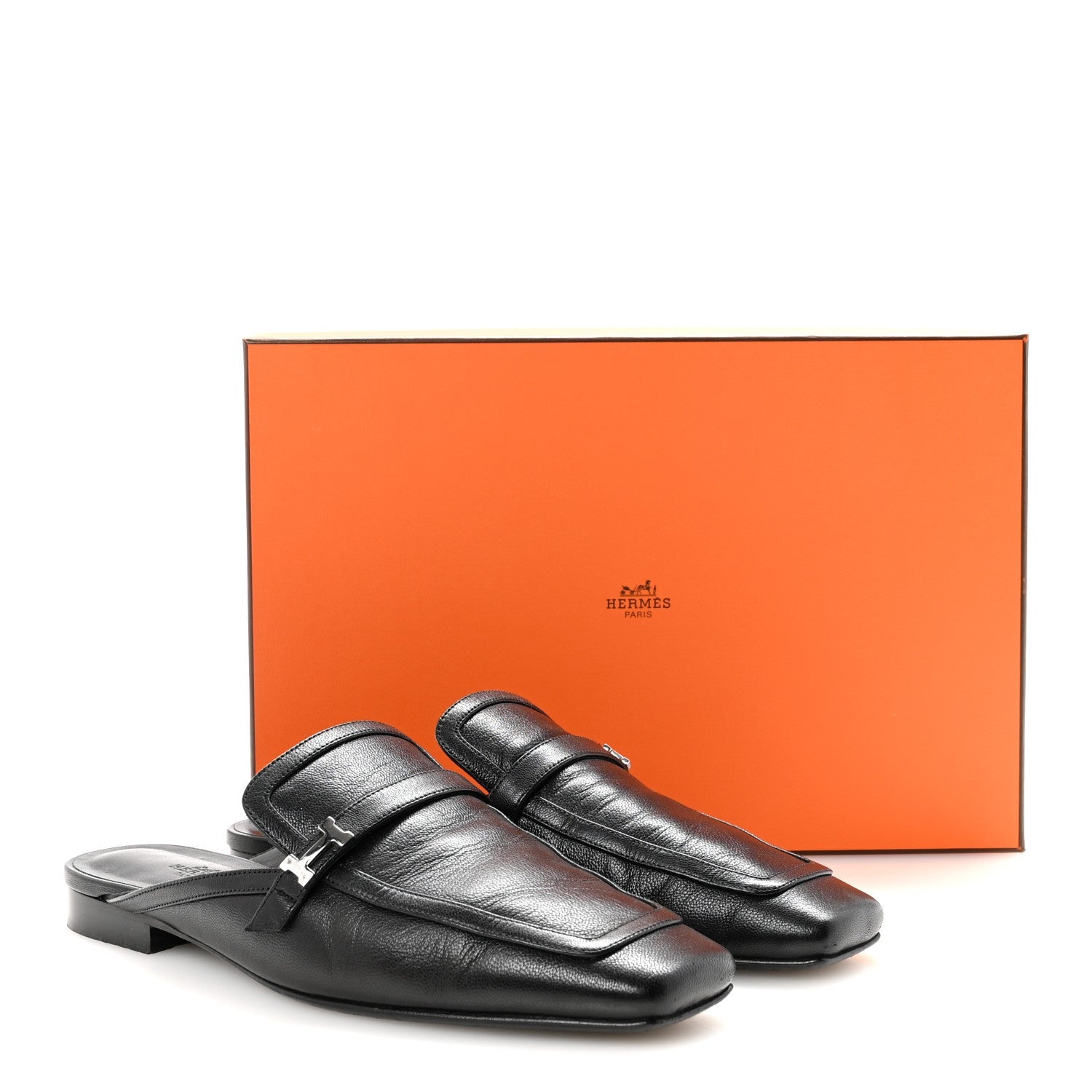 Goatskin Groupie Mules 39 Black