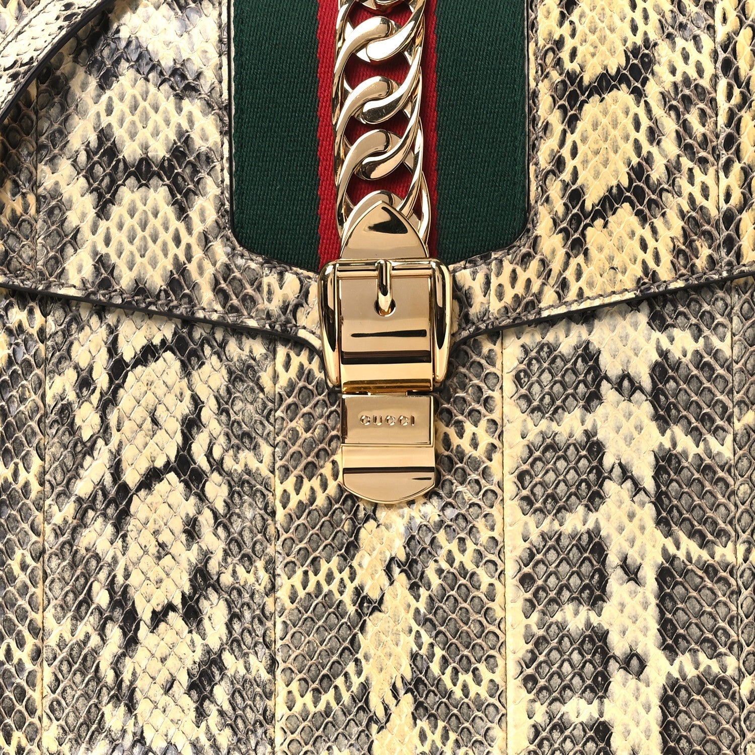 Snakeskin Medium Sylvie Top Handle Roccia
