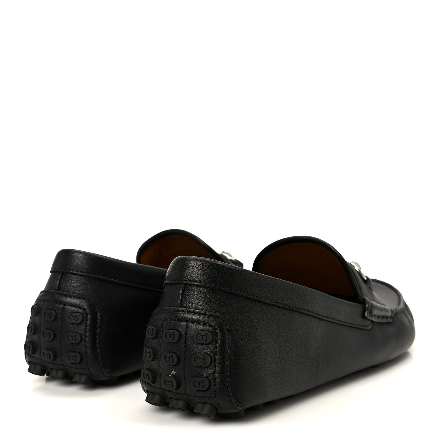Soft Clove Calfskin Mens Horsebit Driver Loafers 12 Black