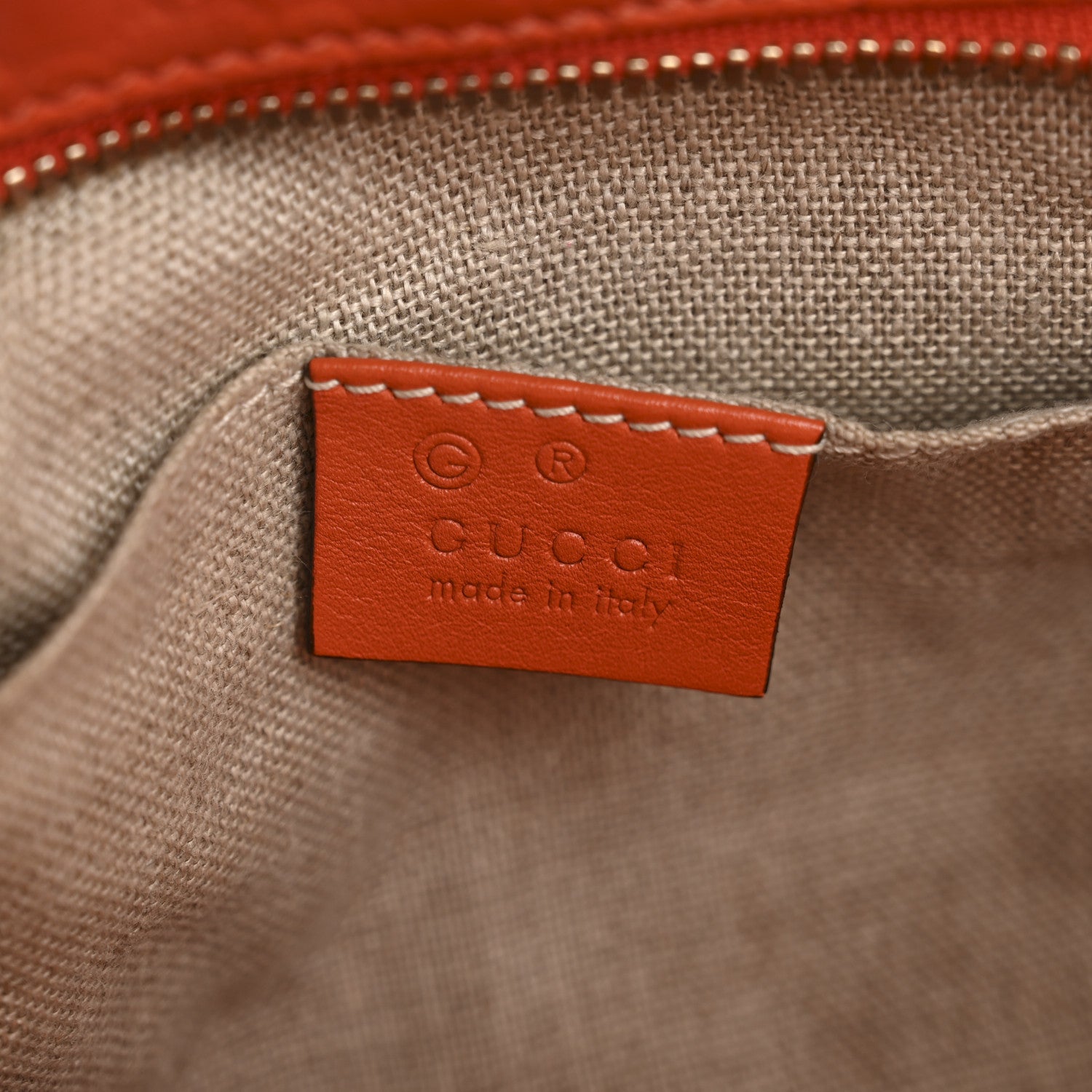 Soft Microguccissima Mini Bree Messenger Bag Sun Orange