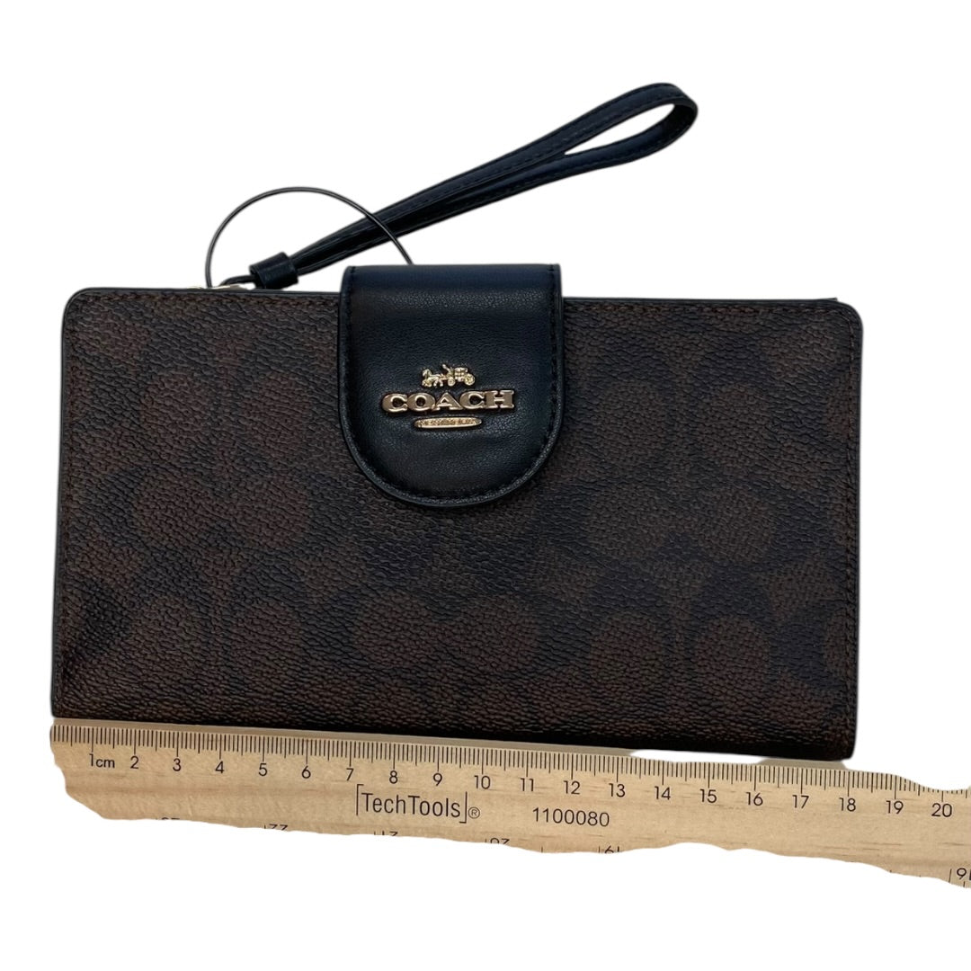 Wristlet Designer By Coach In Brown, Size:Medium