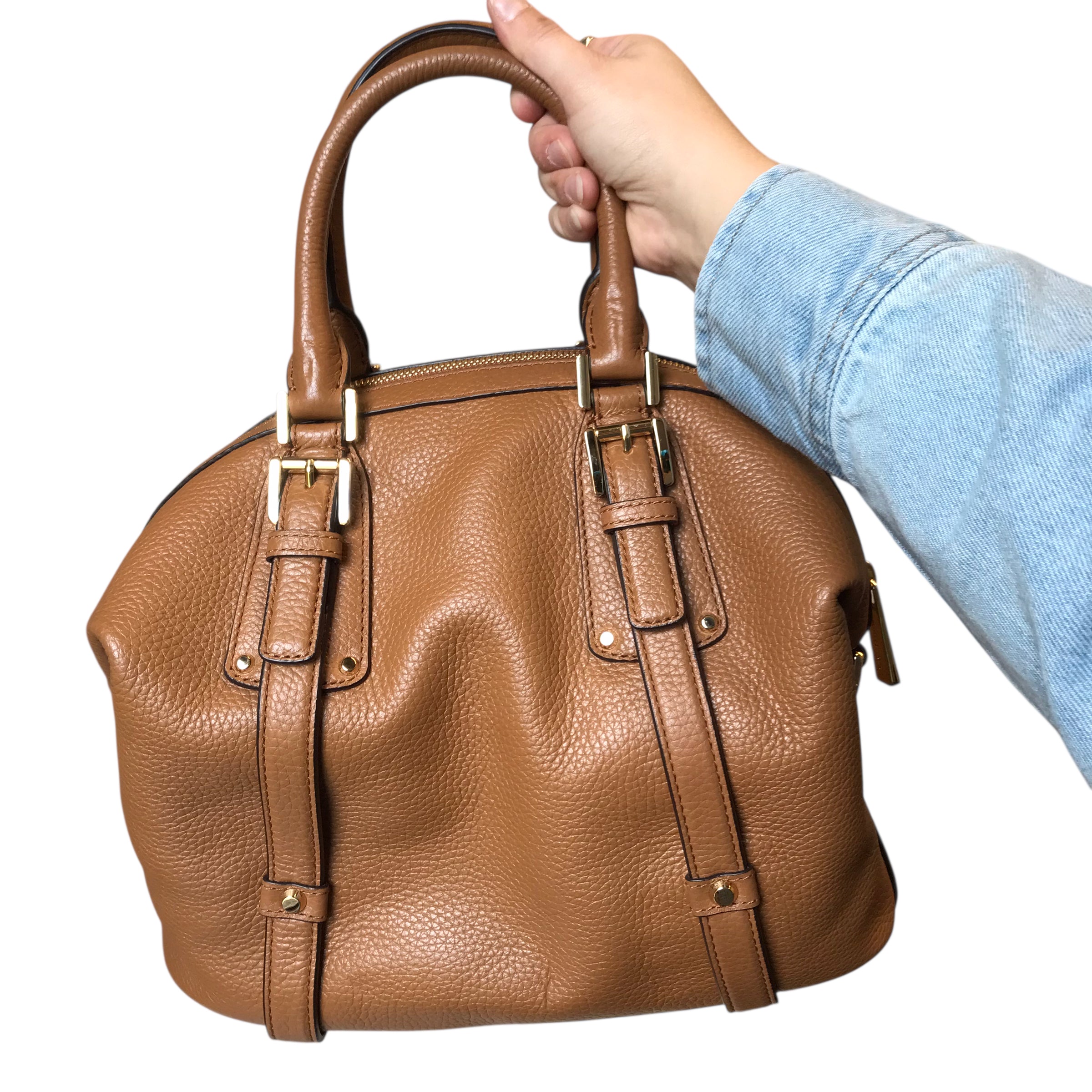 Handbag Designer By Michael Kors In Brown, Size:Medium