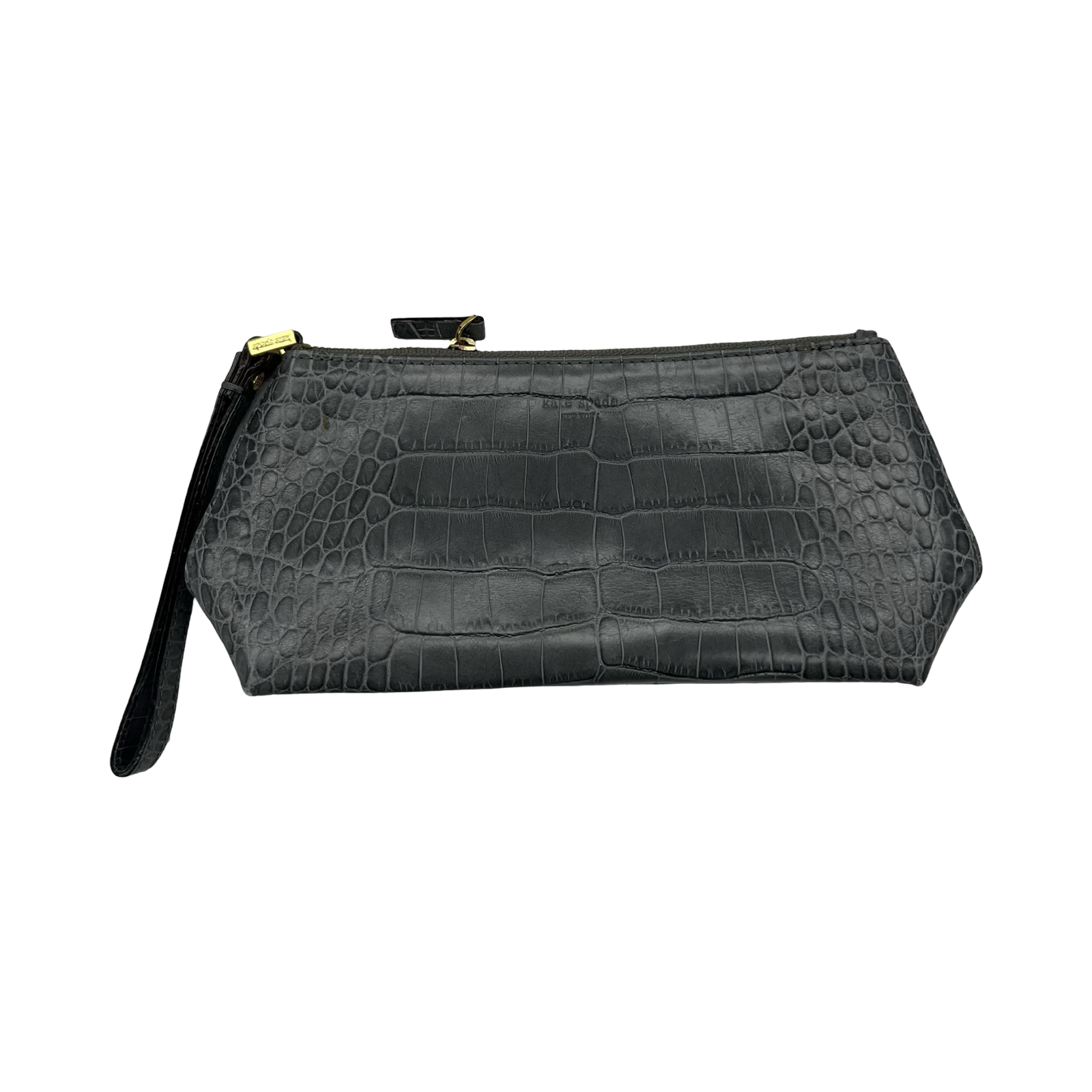 Wristlet Designer By Kate Spade In Grey, Size:Medium