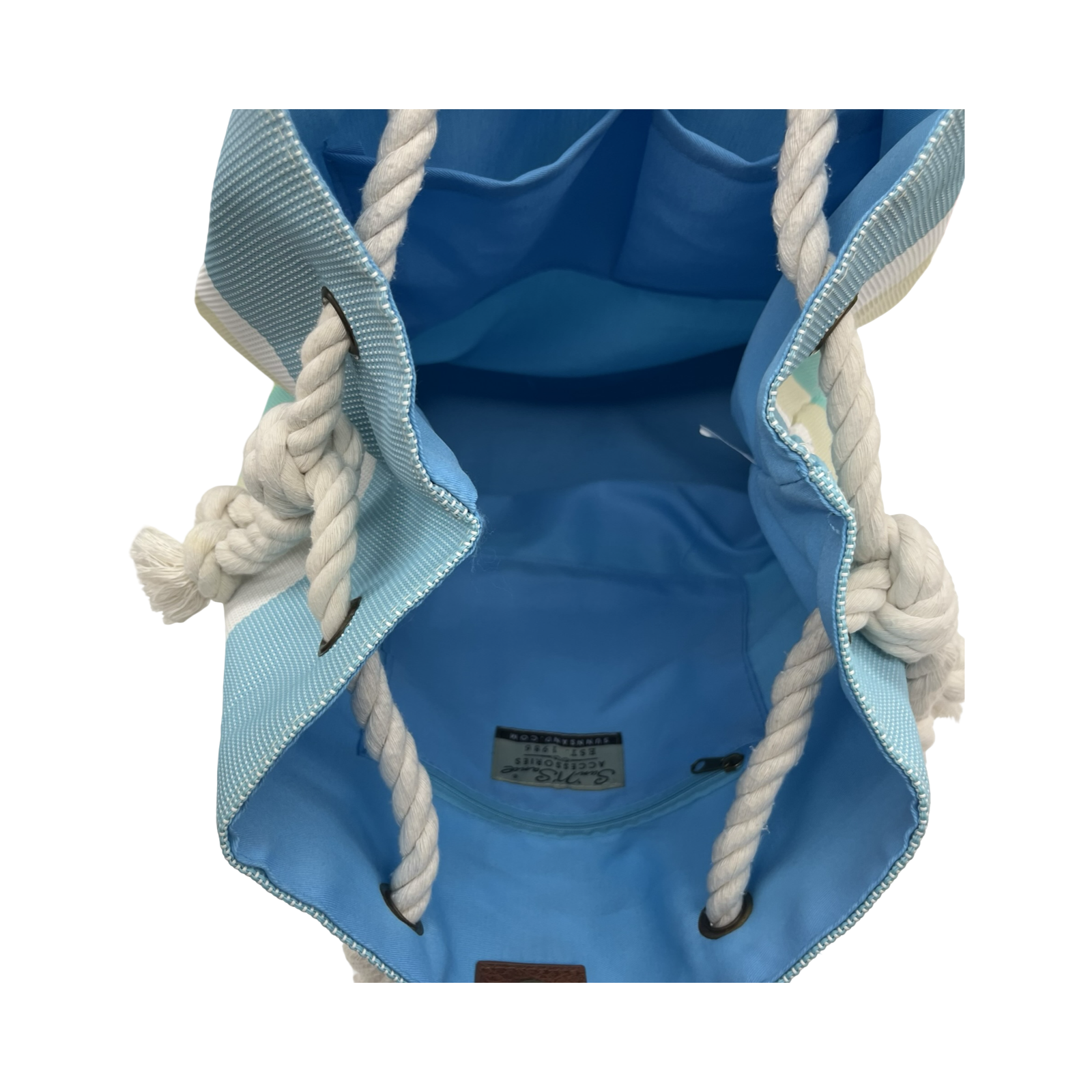 Tote By Clothes Mentor In Blue, Size:Large