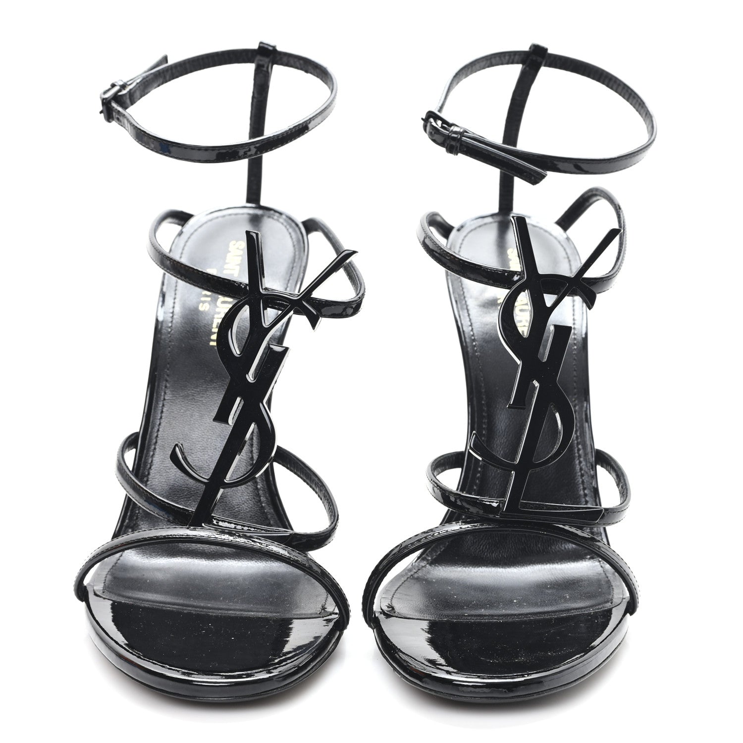 Patent Cassandra 100 Ankle Strap Sandals 39.5 Black