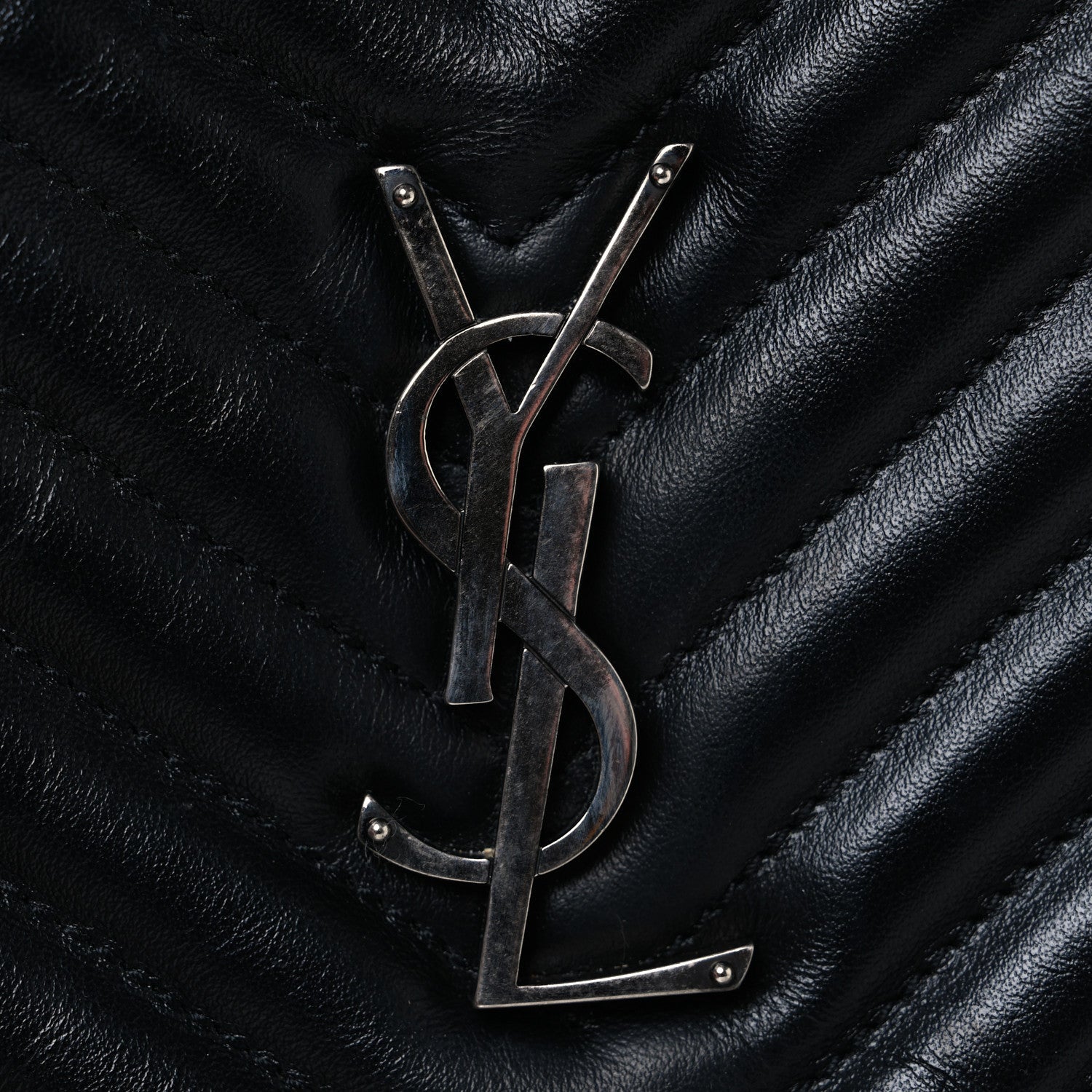 Calfskin Matelasse Monogram Lou Camera Bag Black