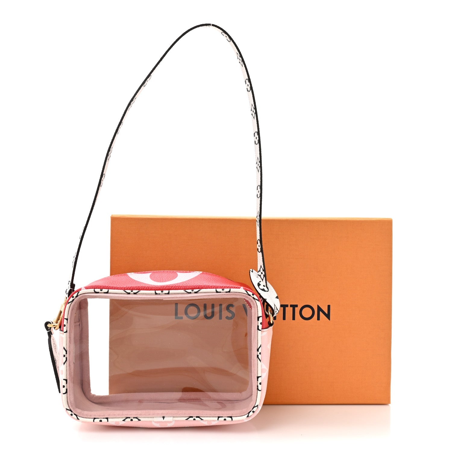 Monogram Giant Beach Pouch Rouge