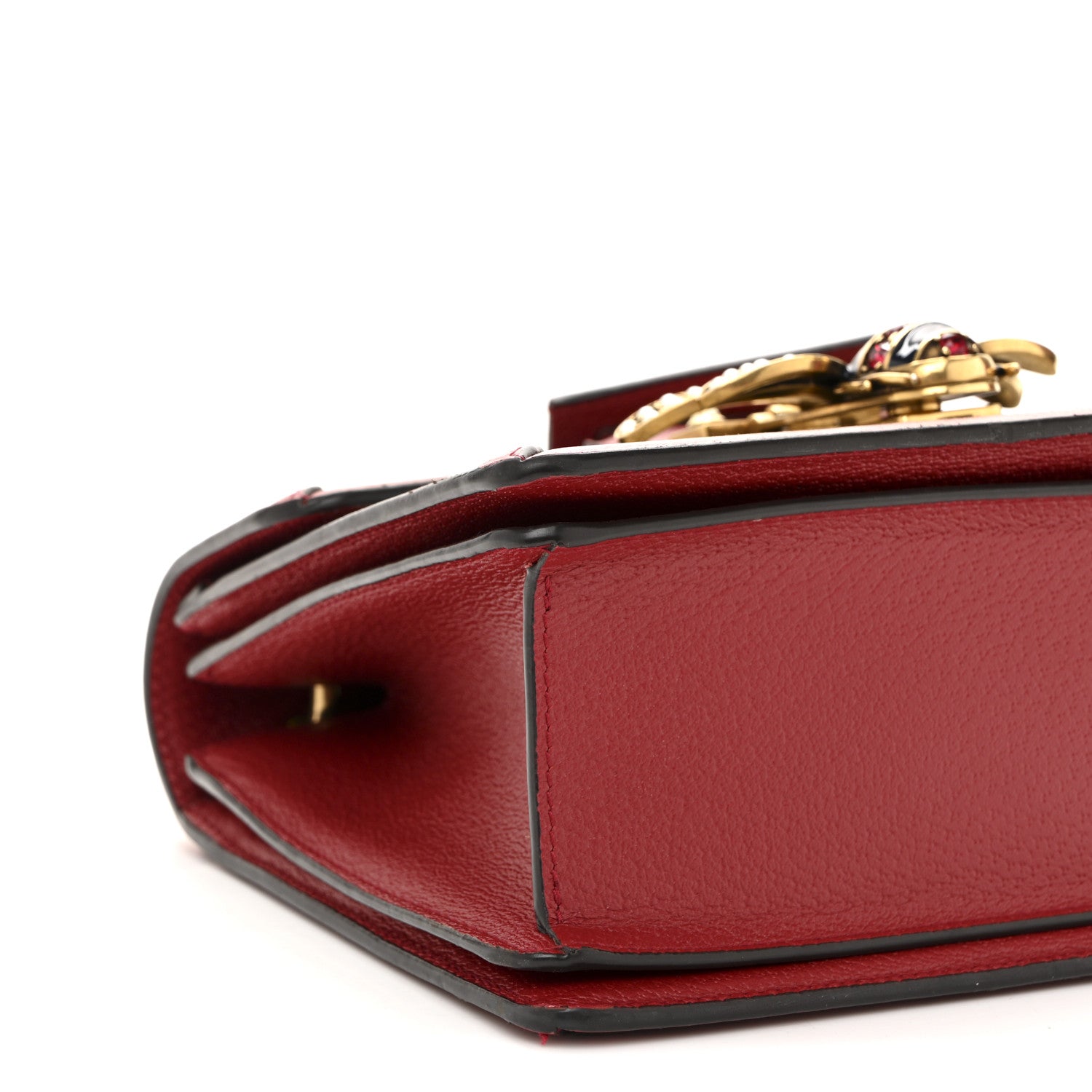 GG Supreme Monogram Small Queen Margaret Top Handle Bag Red