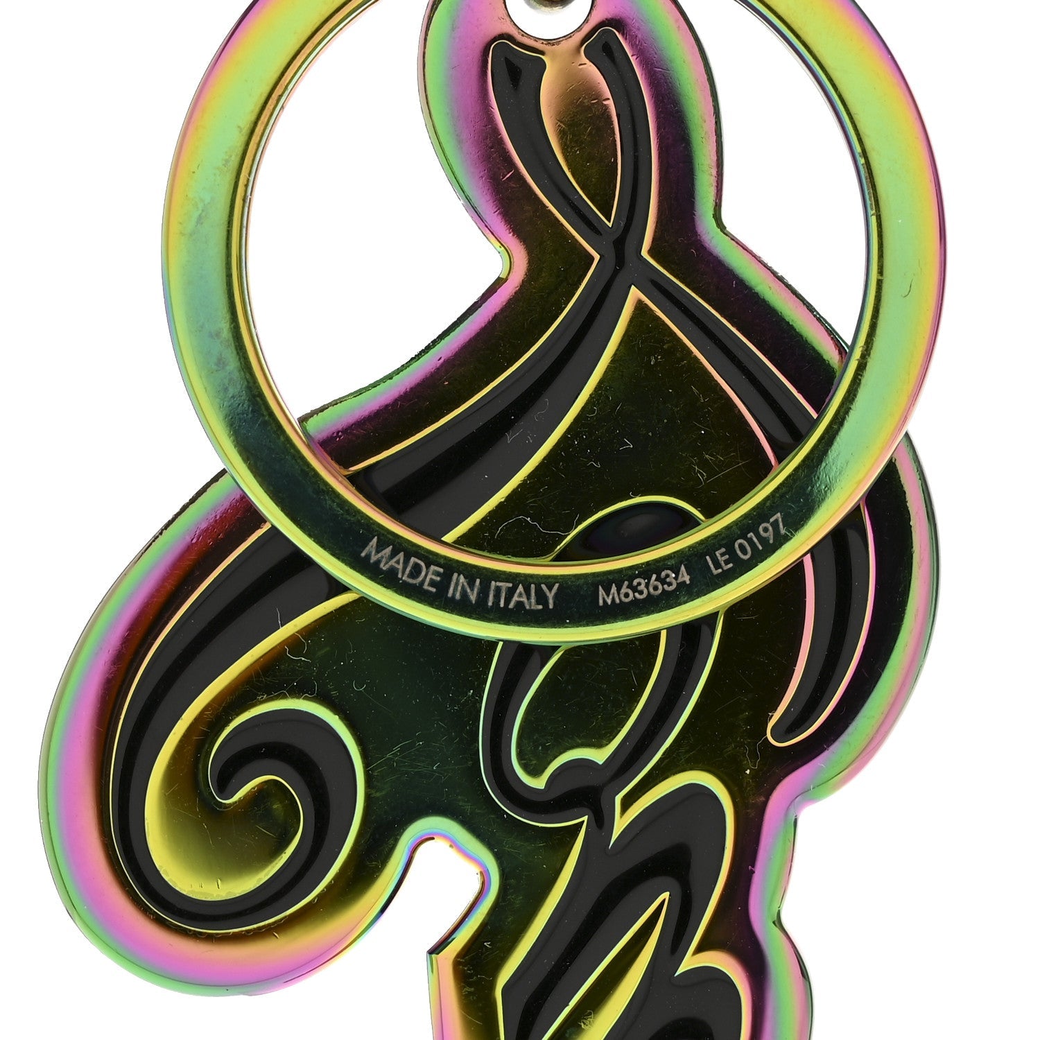 Metallic Rainbow Porte Cles Louis Bag Charm Key Holder Multicolor
