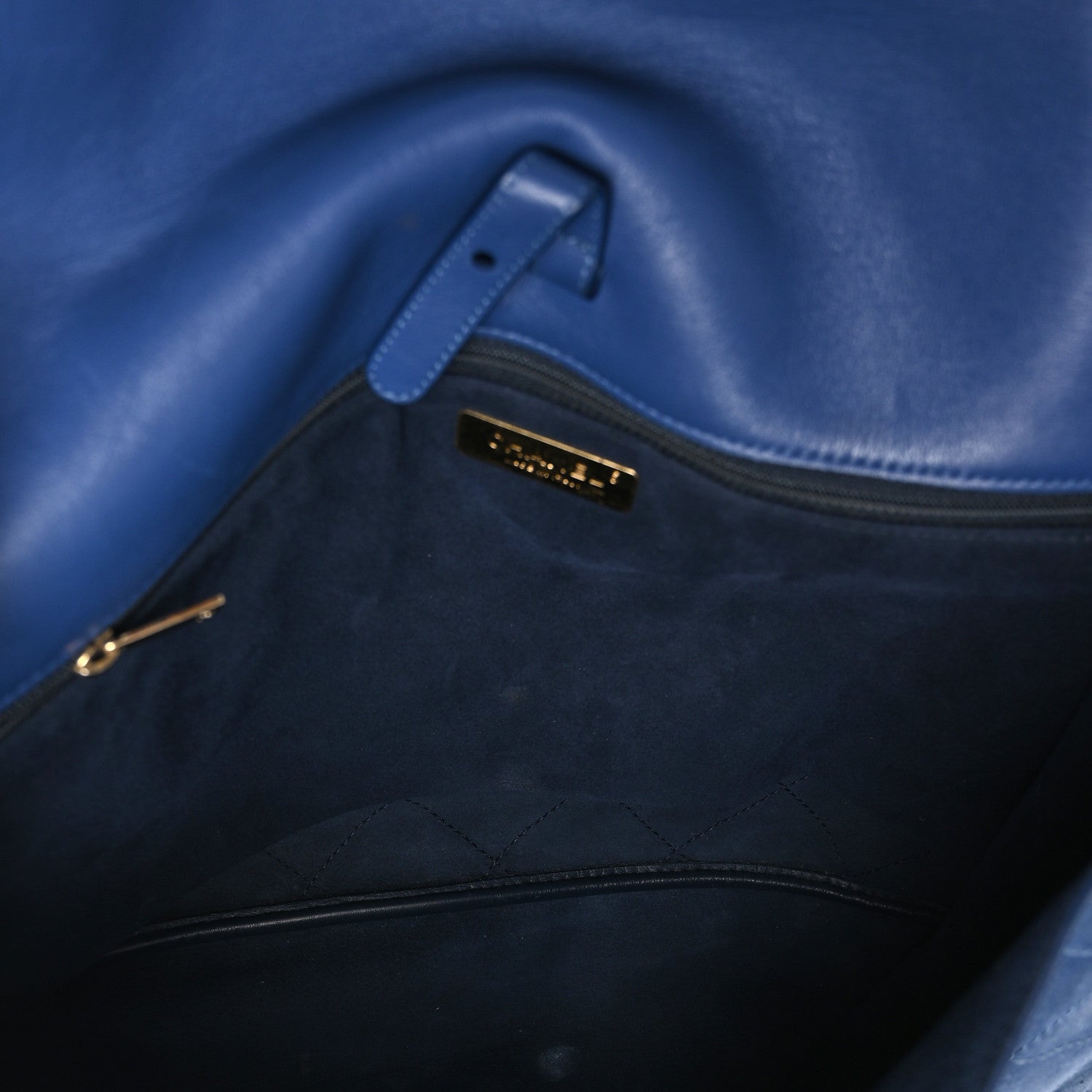 x Pharrell Williams Suede Lambskin XXL Flap Bag Navy