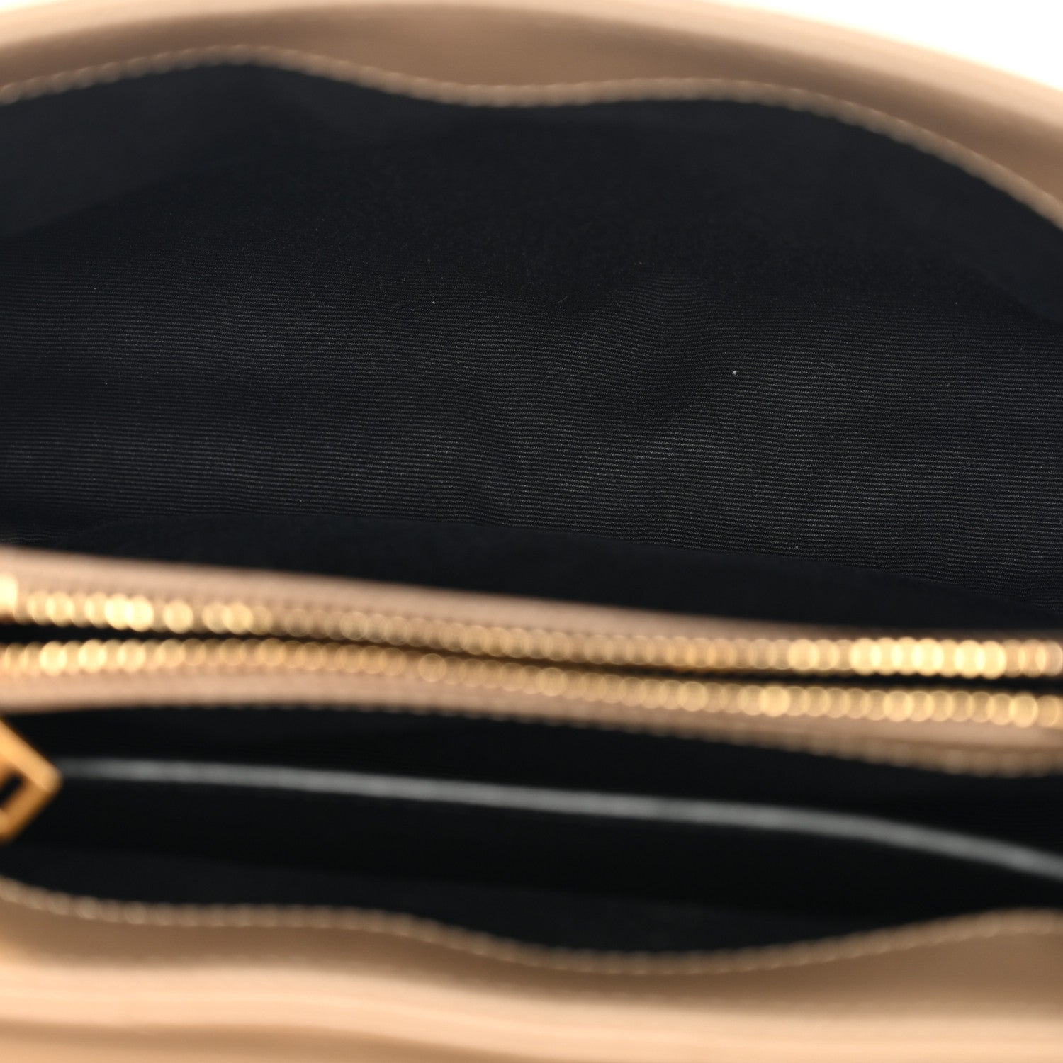 Calfskin Y Quilted Monogram Small Loulou Chain Satchel Dark Beige