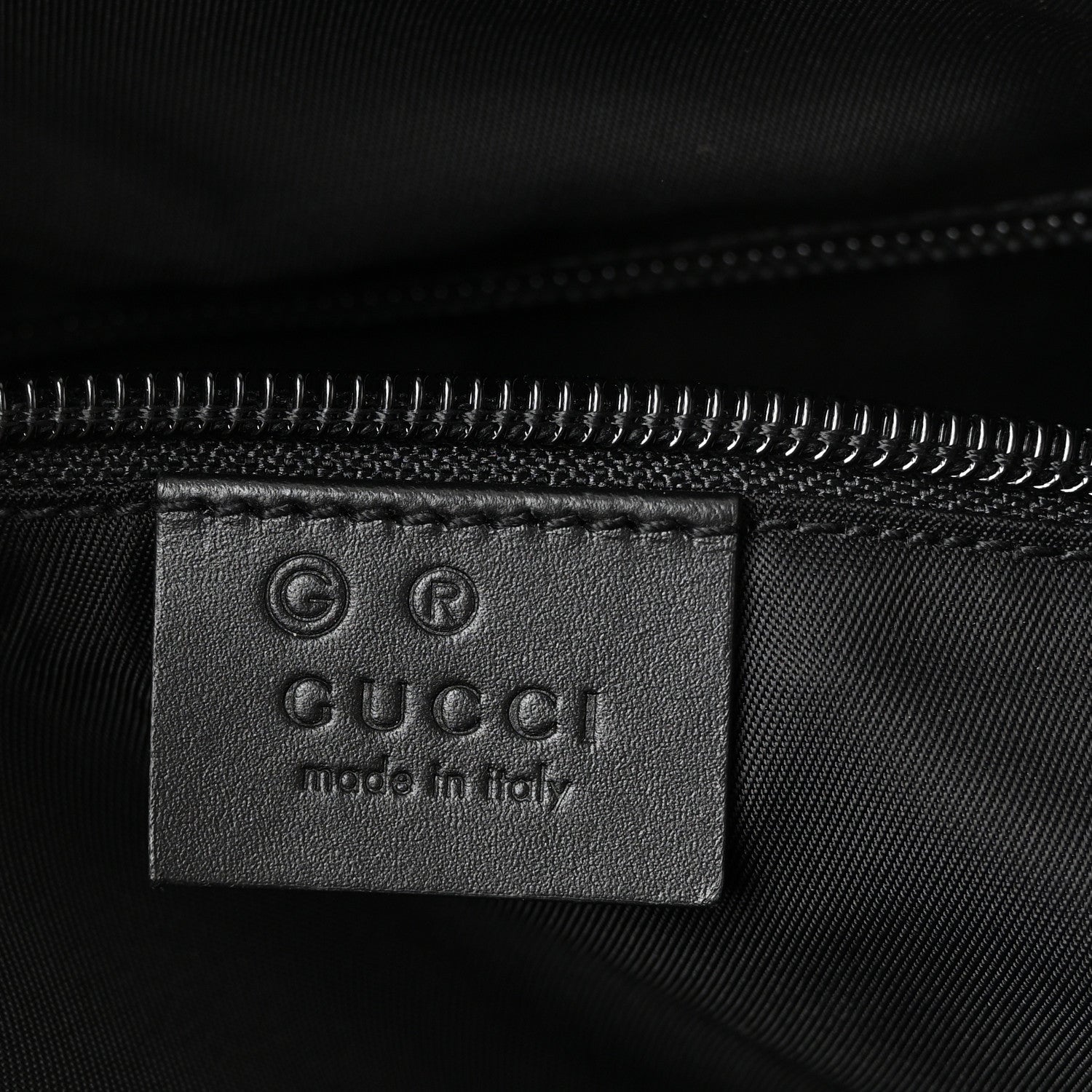 Techno Canvas Selleria Calfskin Web Small Flat Messenger Bag Black