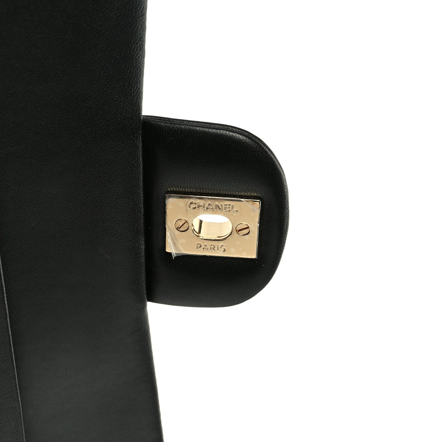 Lambskin Quilted Small Double Flap Black