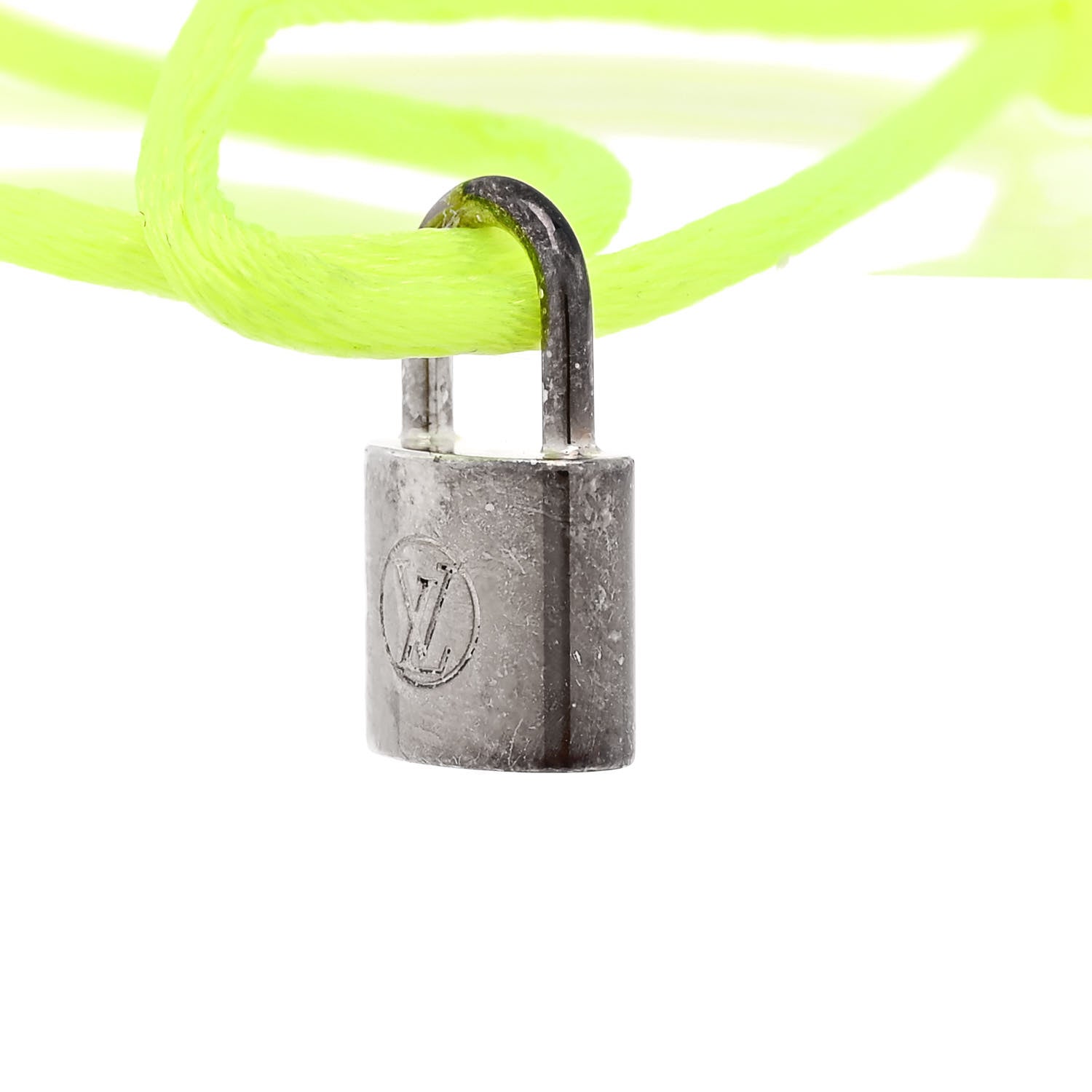 X UNICEF Sterling Silver Lockit Bracelet Neon Yellow