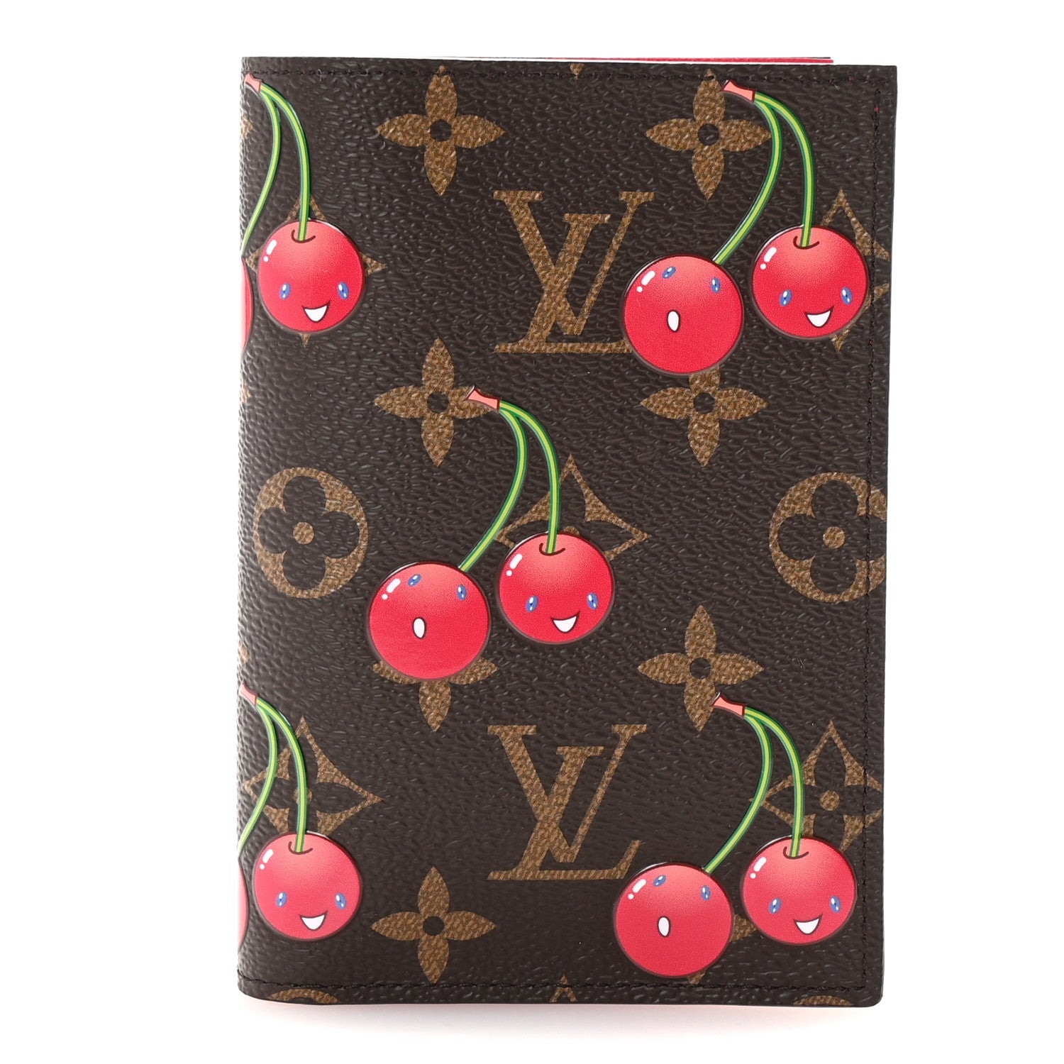 LV X TM Monogram Cerises Passport Cover