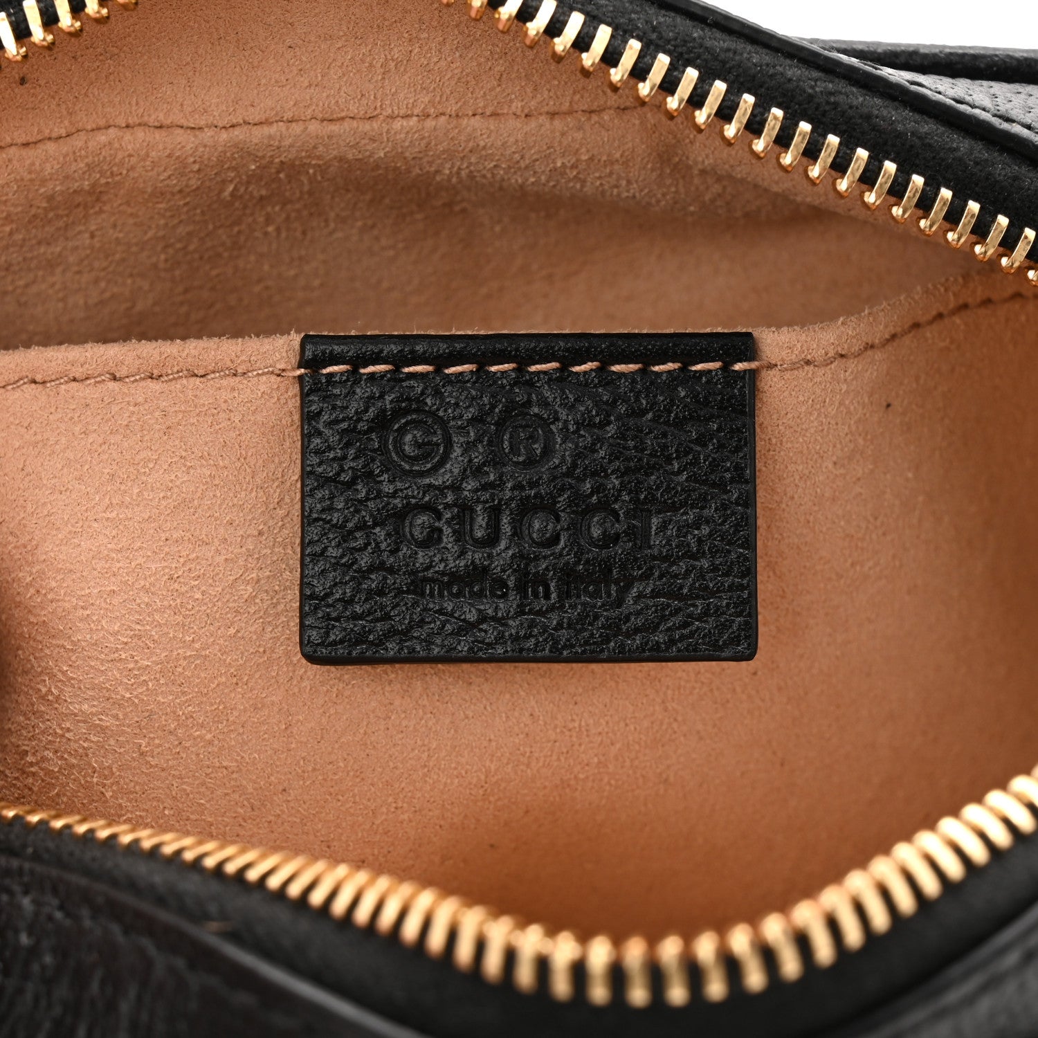 Calfskin Web Mini Ophidia Shoulder Bag Black