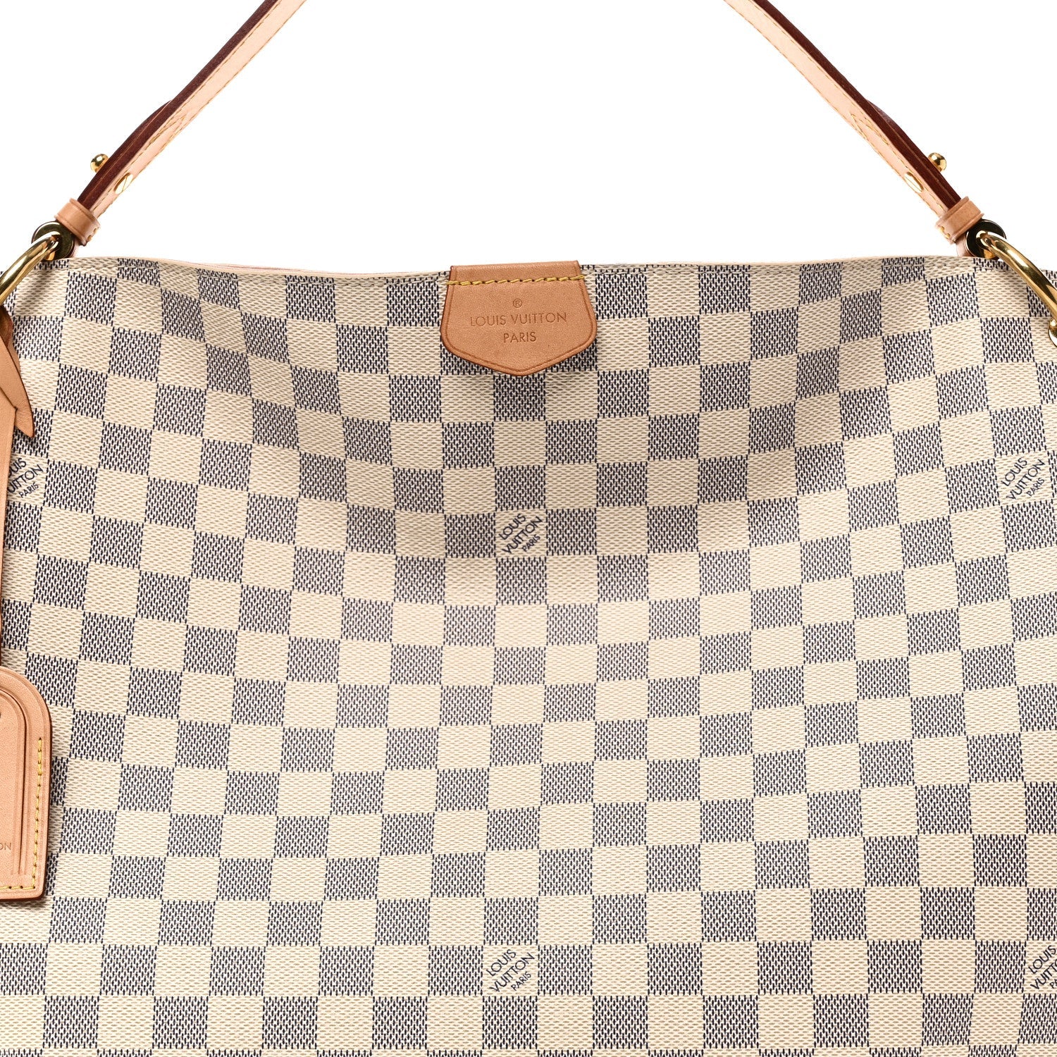 Damier Azur Graceful MM Rose Ballerine