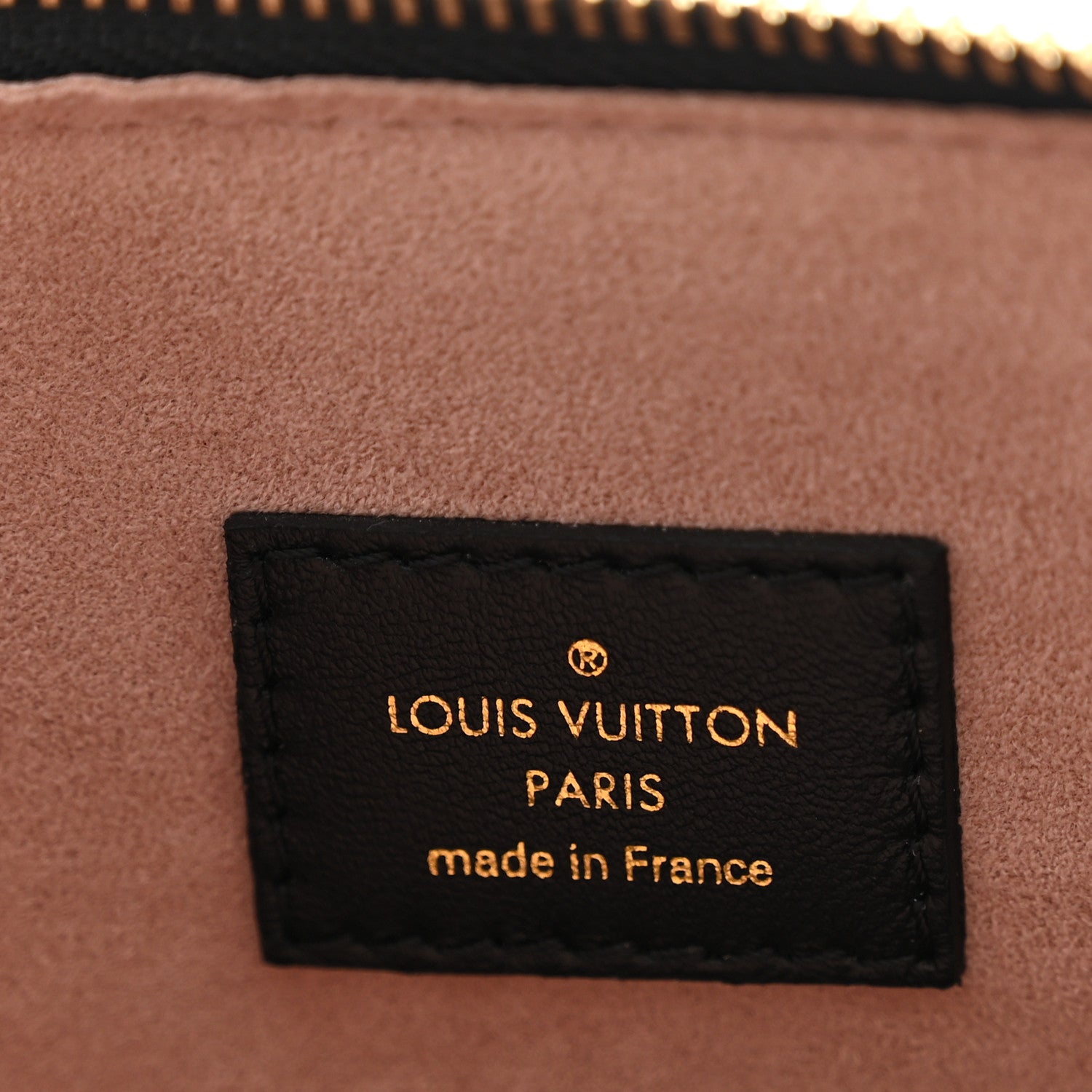 Lambskin Embossed Monogram Coussin PM Black