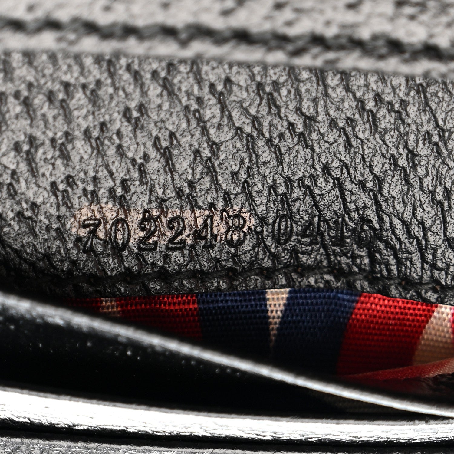 X ADIDAS Textured Dollar Calfskin Trefoil Horsebit 1955 Card Case Wallet With Strap Black Off White