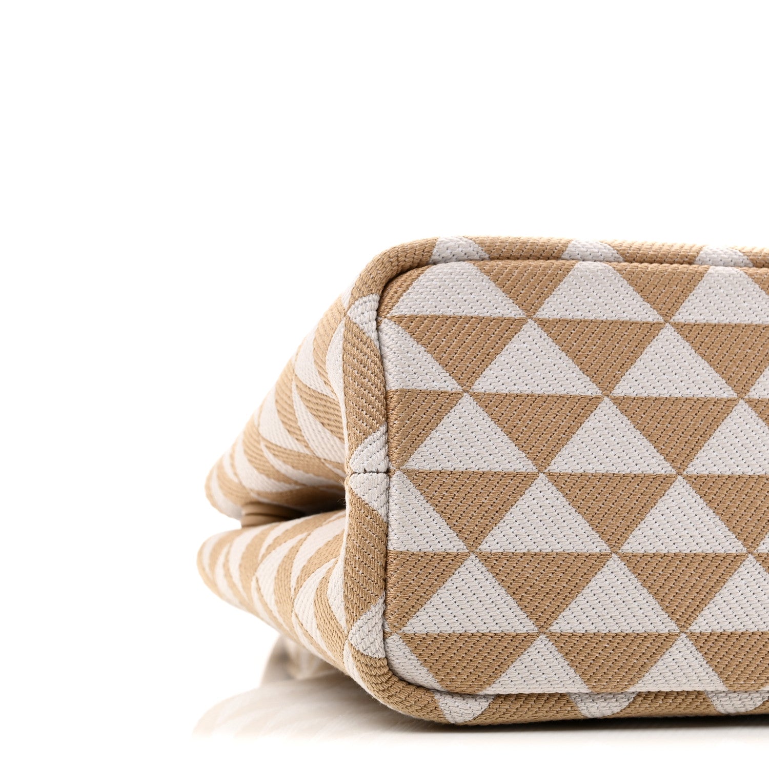 Jacquard Triangolo Symbole Embroidered Tote Corda Talco