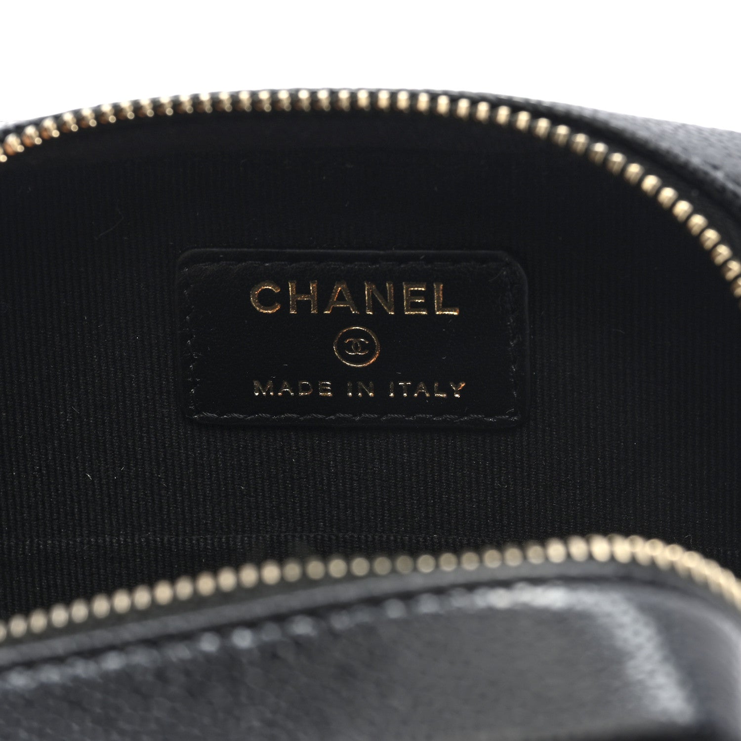 Caviar Quilted Clutch With Chain Black