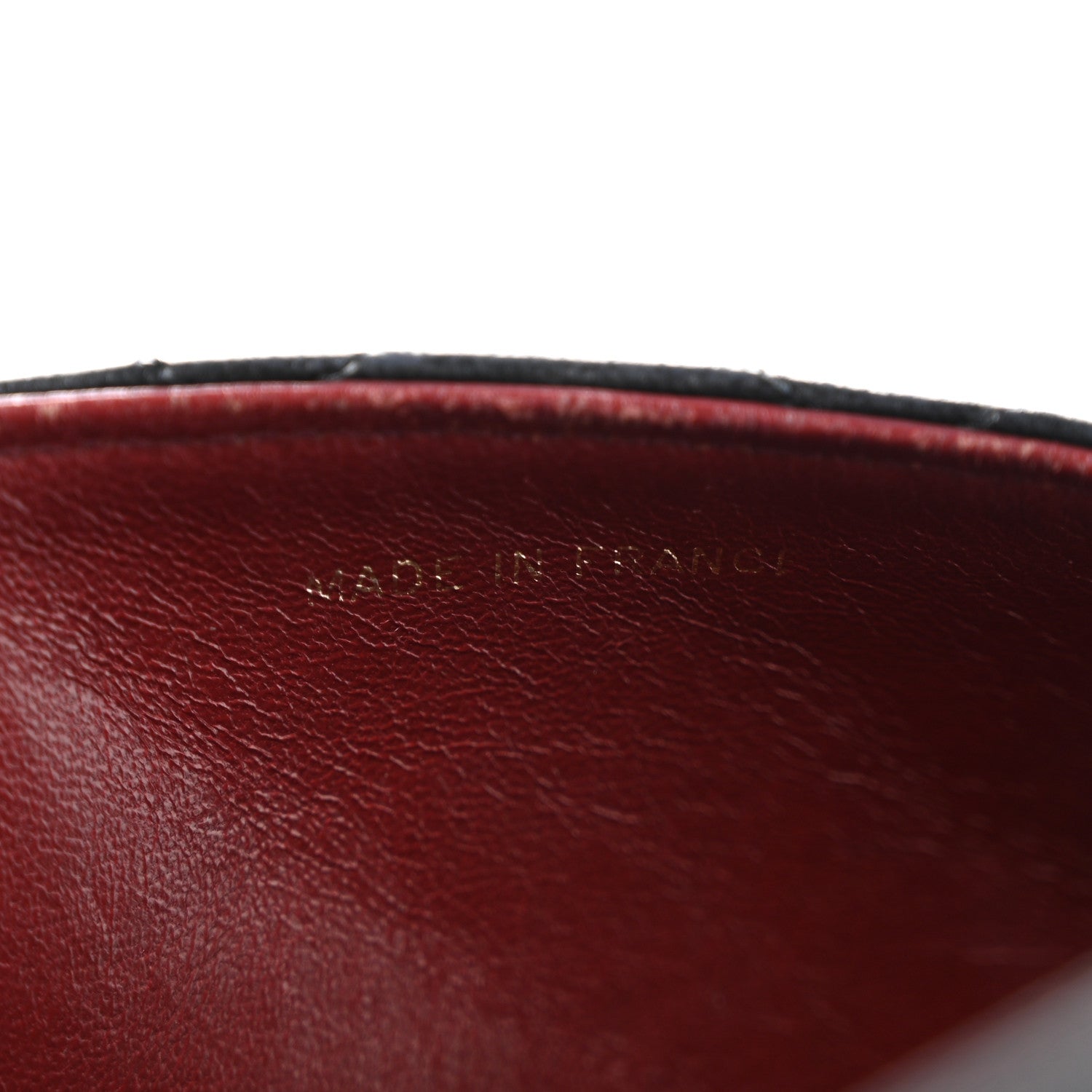 Lambskin Quilted Envelope Flap Black