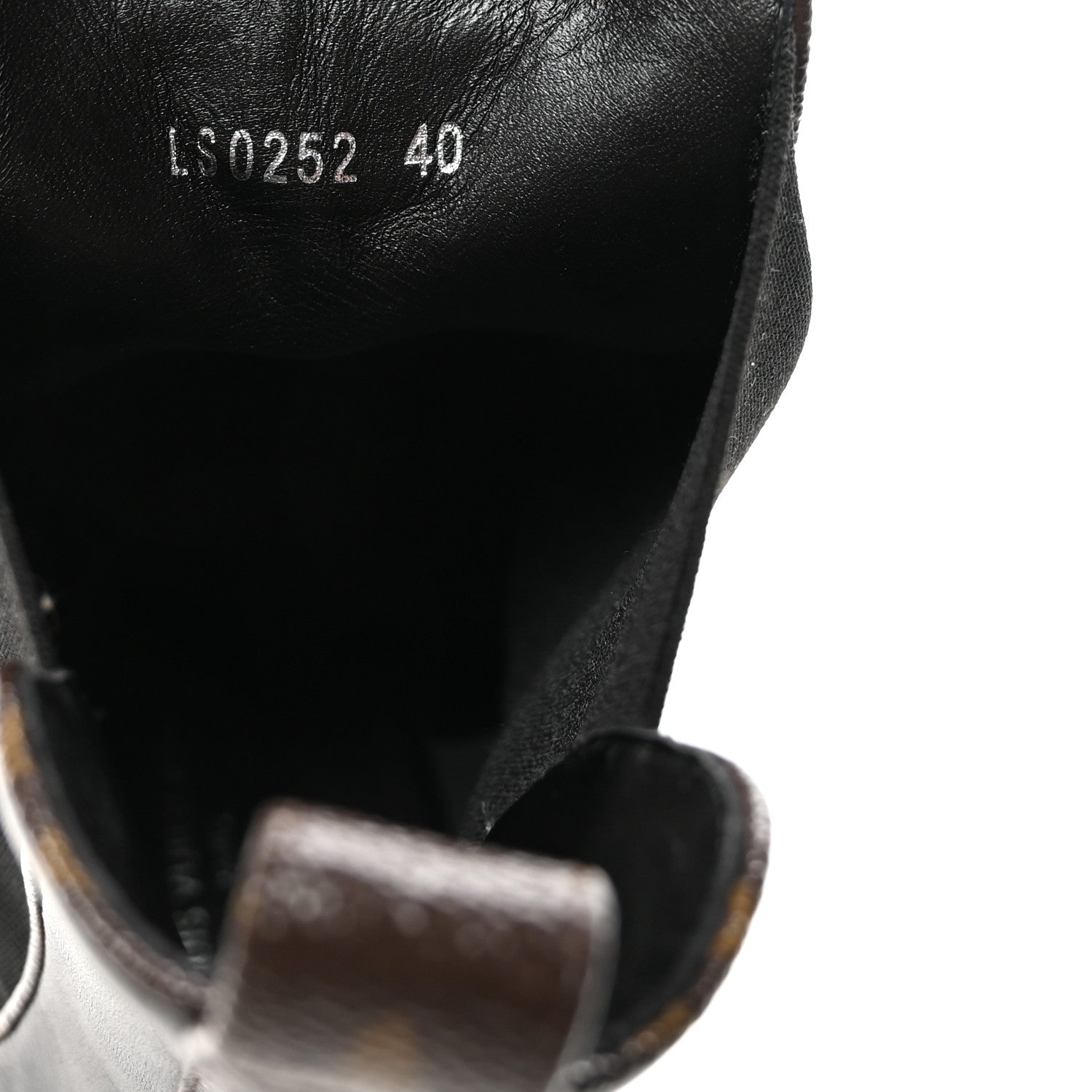Calfskin Monogram LV Beaubourg Platform Ankle Boots 40 Black