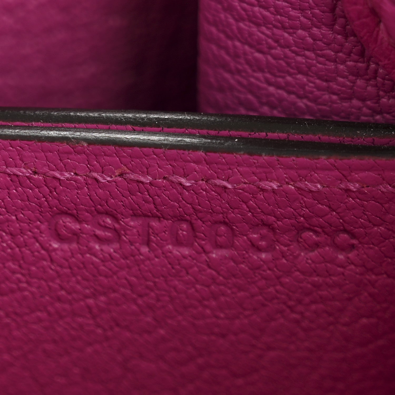 Ostrich Mini Sac Roulis Rose Pourpre