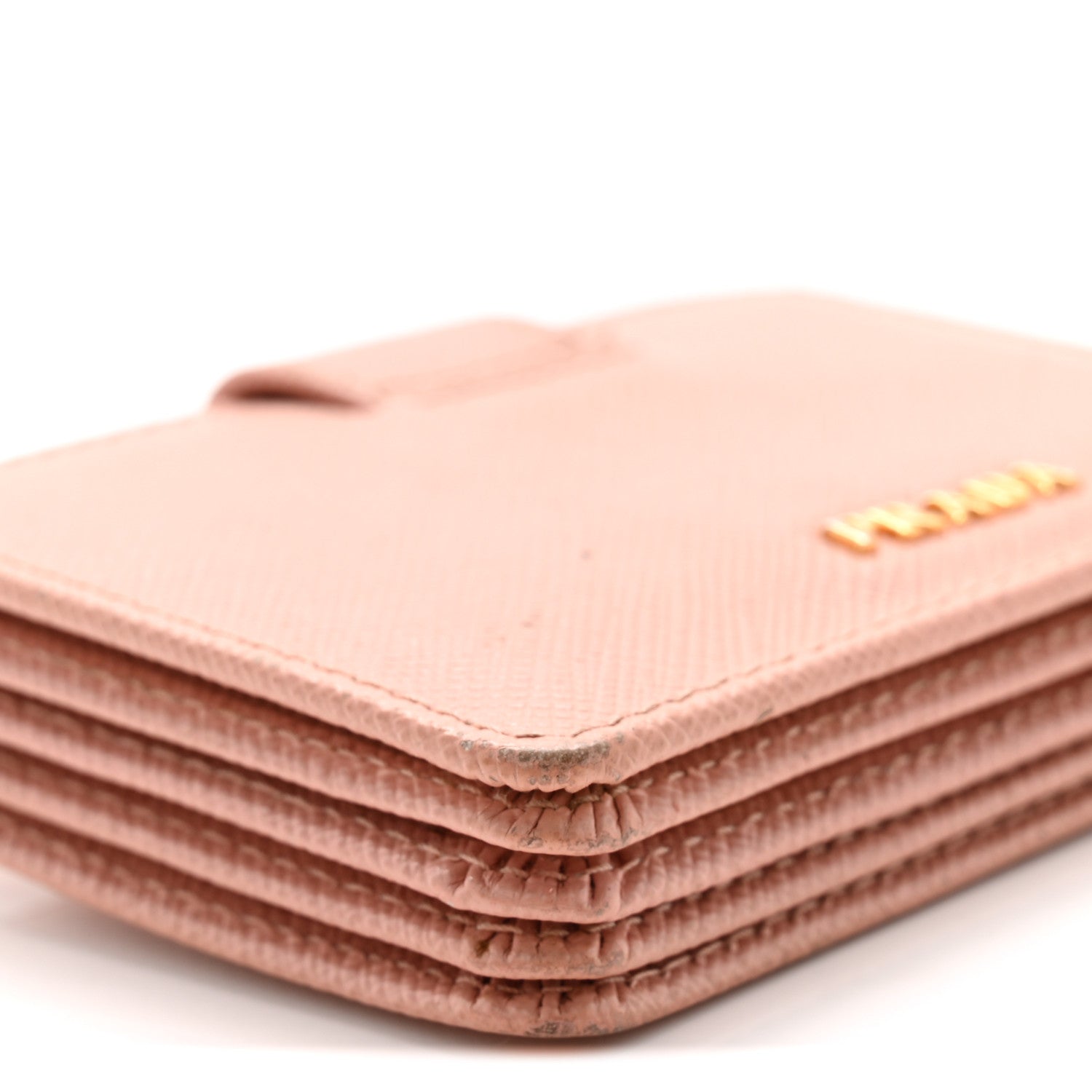 Saffiano Metal Gusseted Card Holder Orchidea