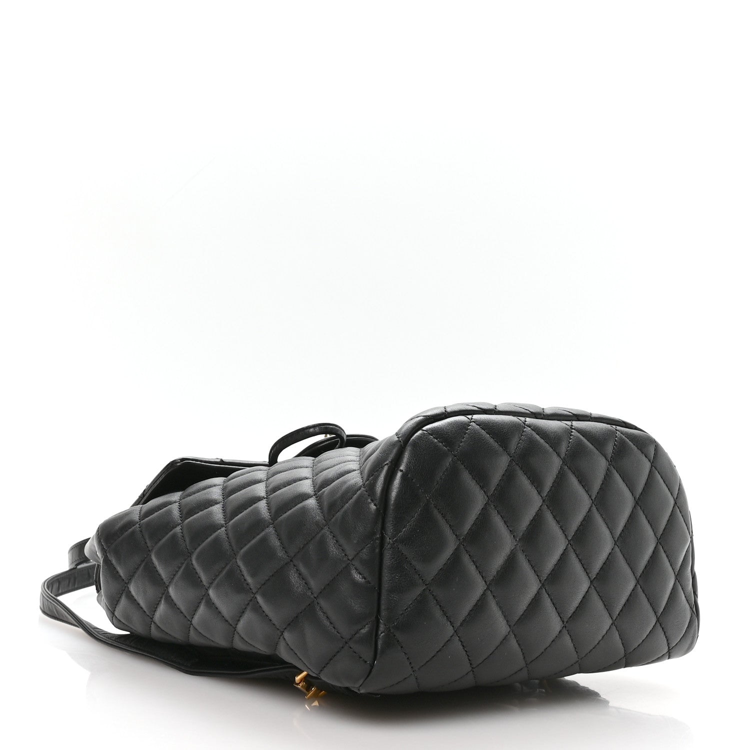 Lambskin Quilted Small Urban Spirit Backpack Black