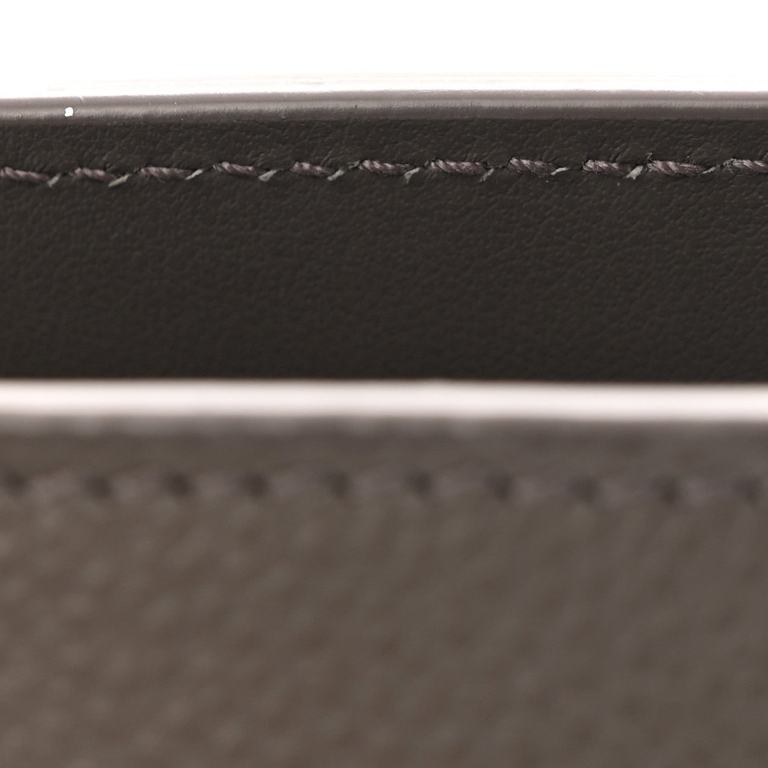 Grained Calfskin Baby Sac De Jour Fog