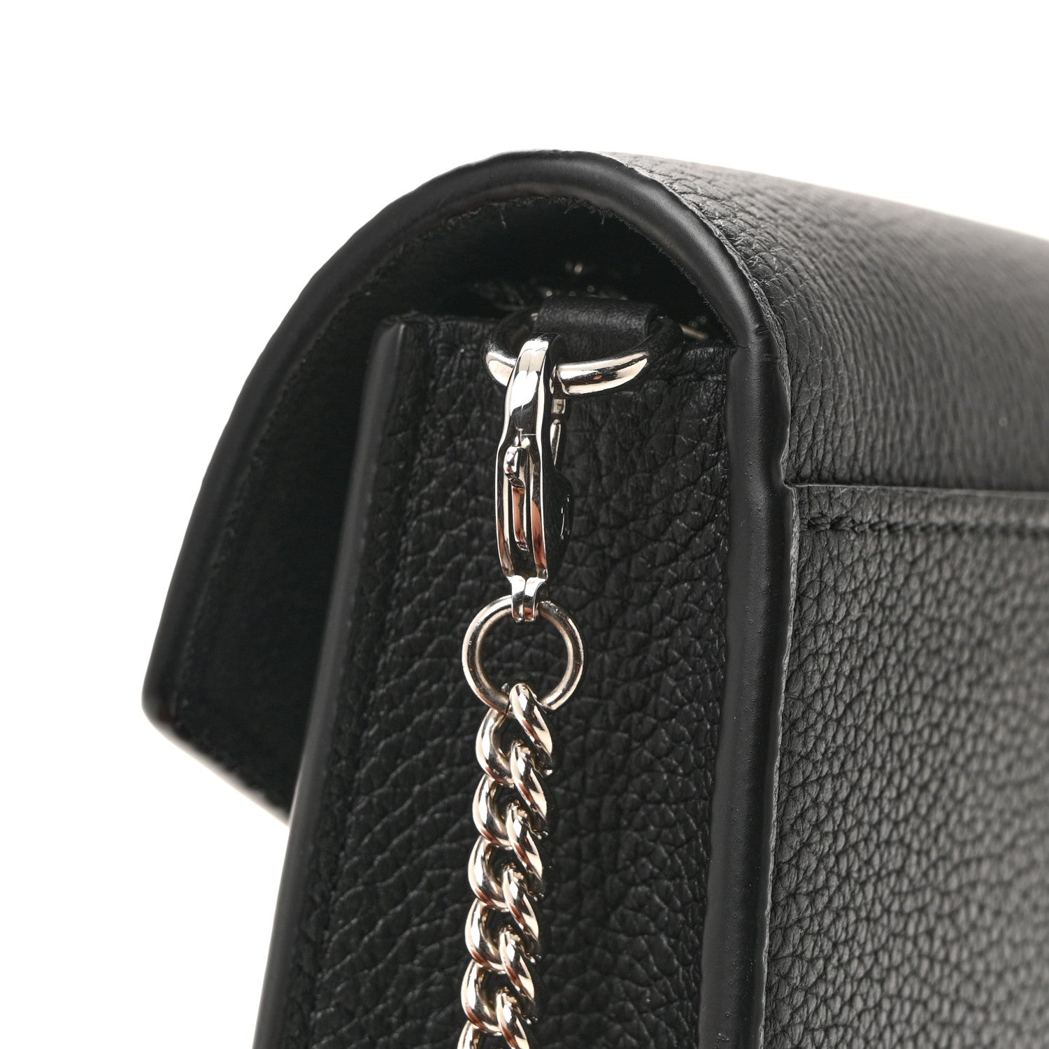 Soft Calfskin My Lockme Chain Pochette Black