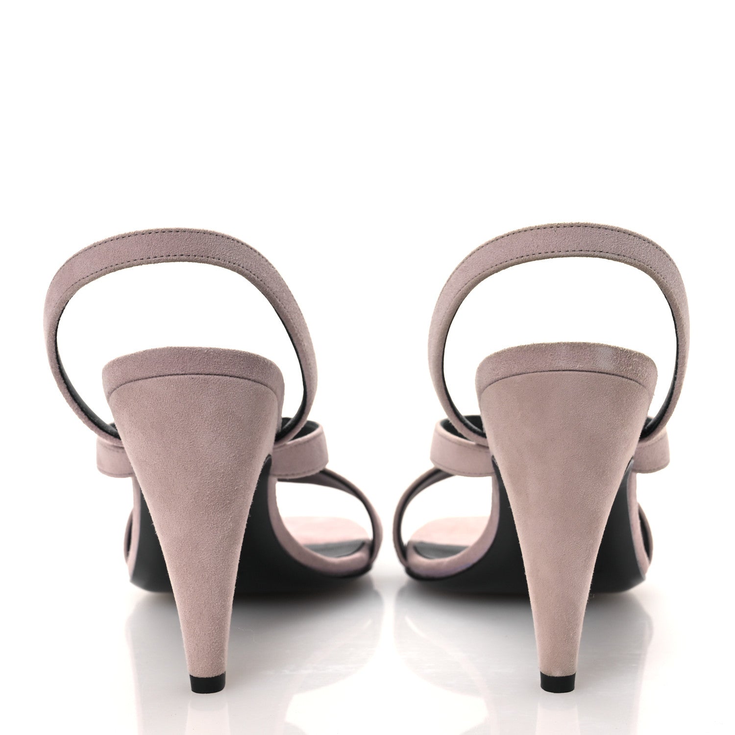 Suede Goatskin Glamour 95 Sandals 37 Rose Porcelaine