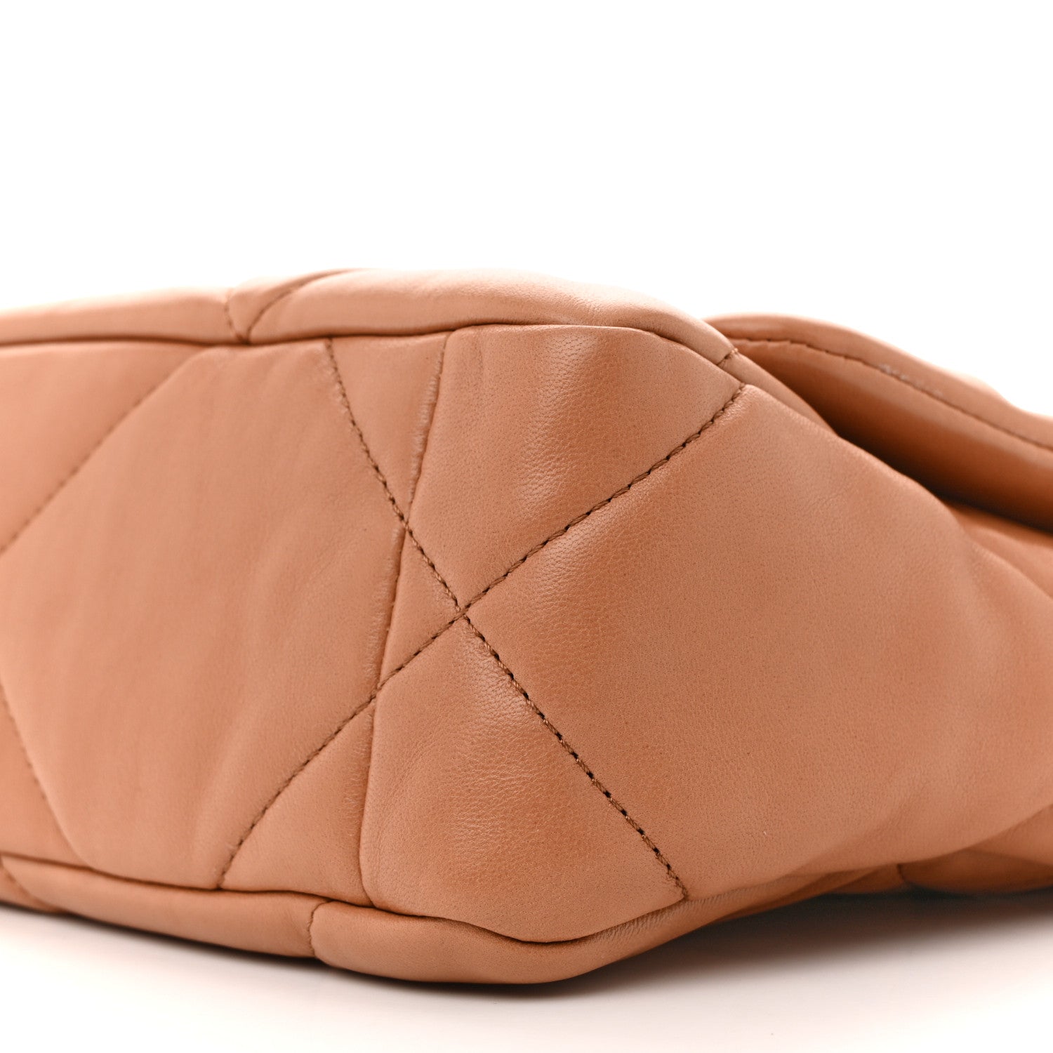 Lambskin Quilted Medium Chanel 19 Flap Brown