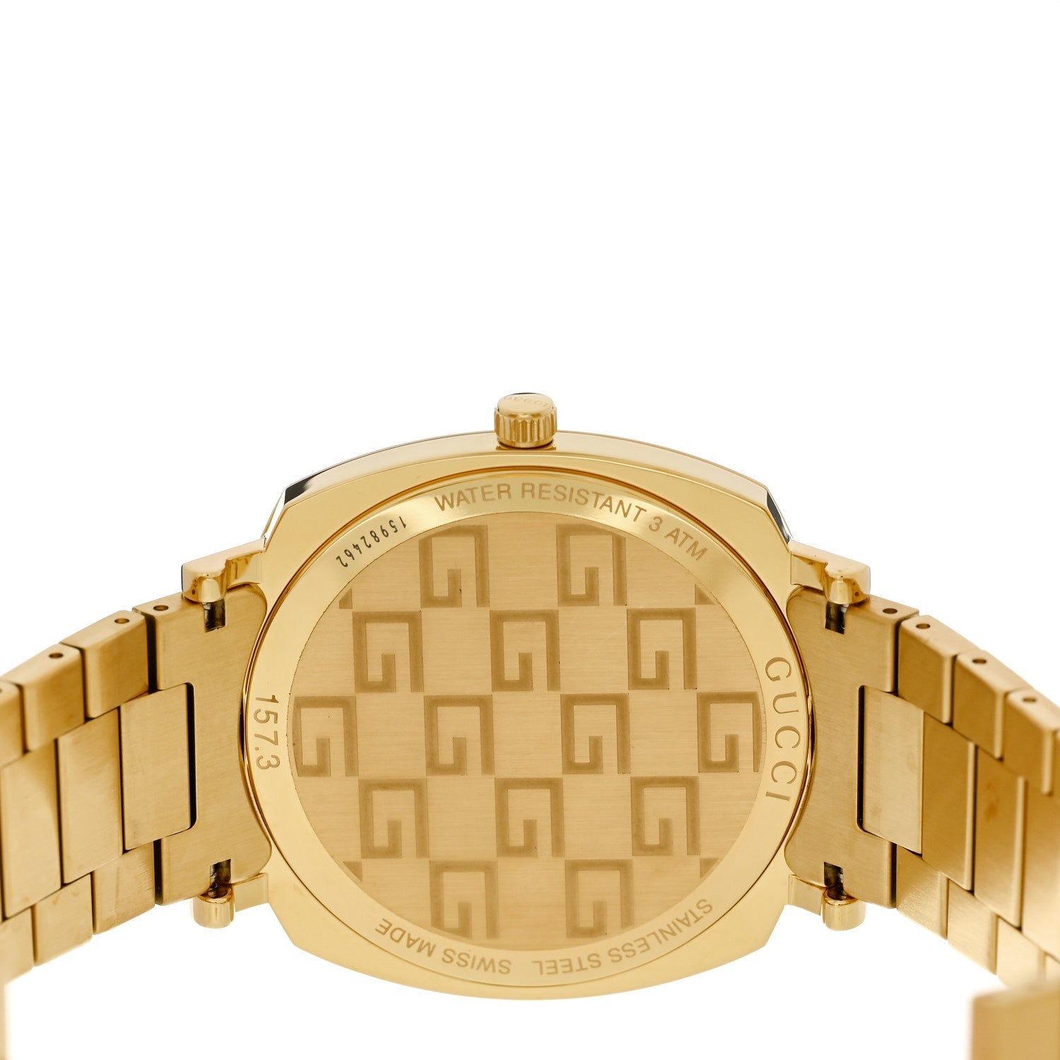 Stainless Steel 38mm Grip Quartz Watch Gold