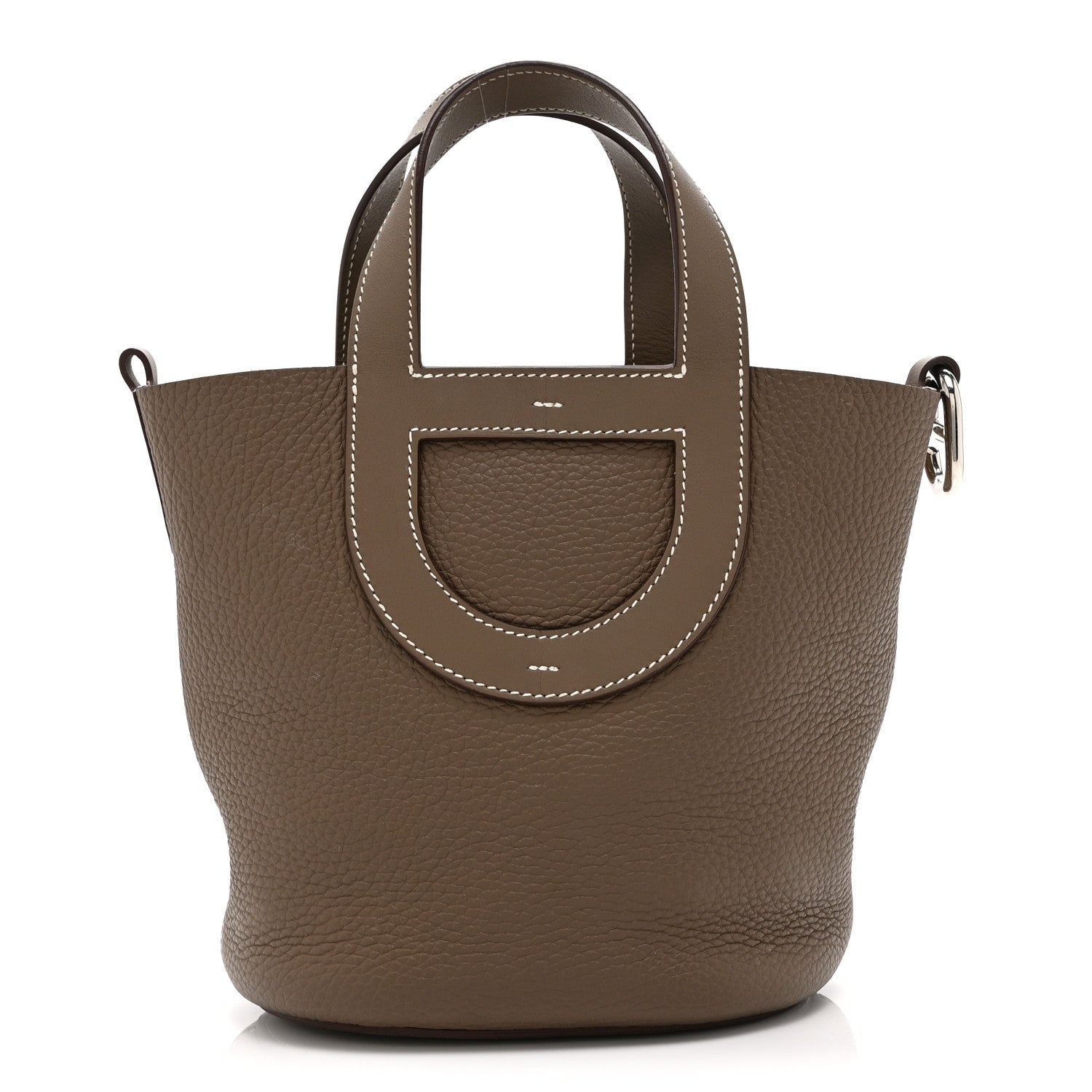 Taurillon Clemence Swift In-The-Loop 18 Bag Etoupe