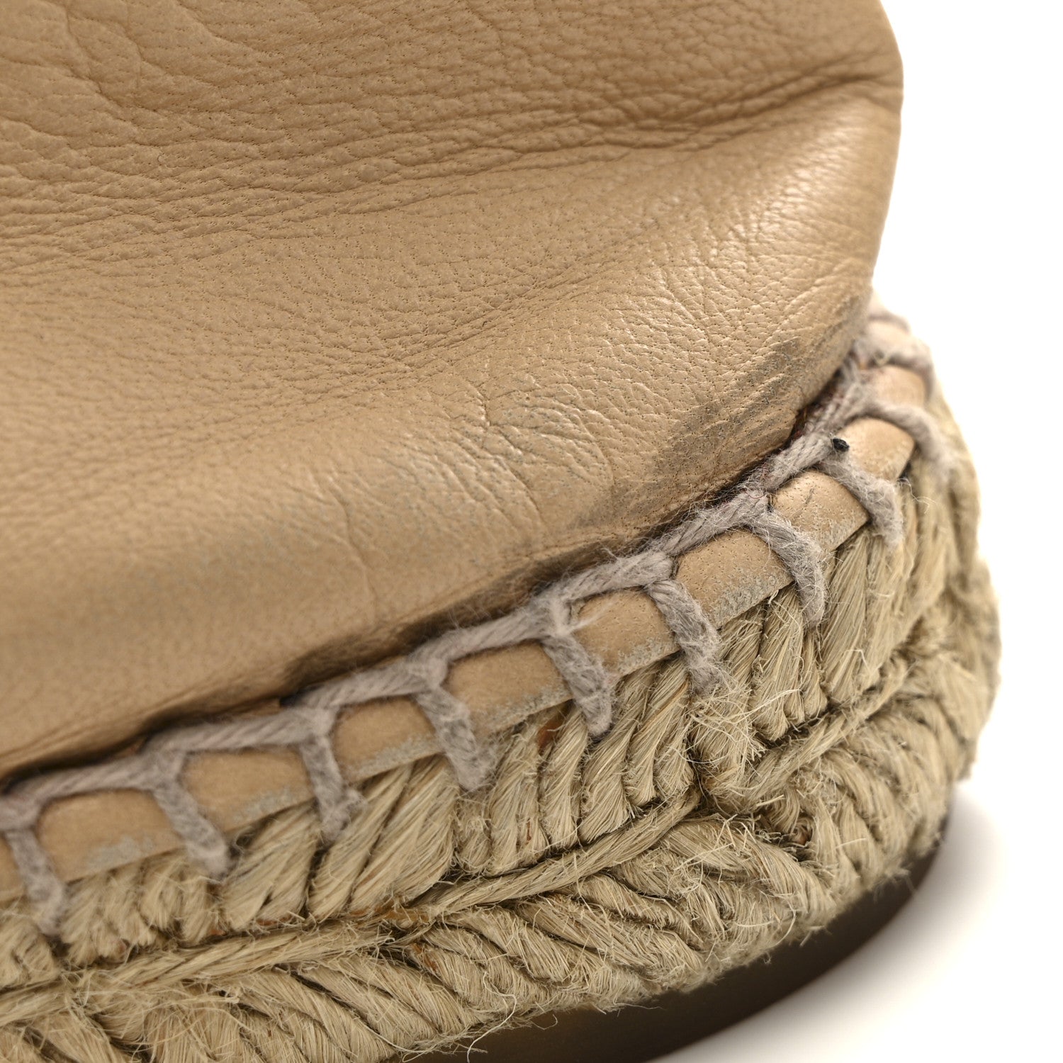 Lambskin CC Espadrilles 37 Beige Black