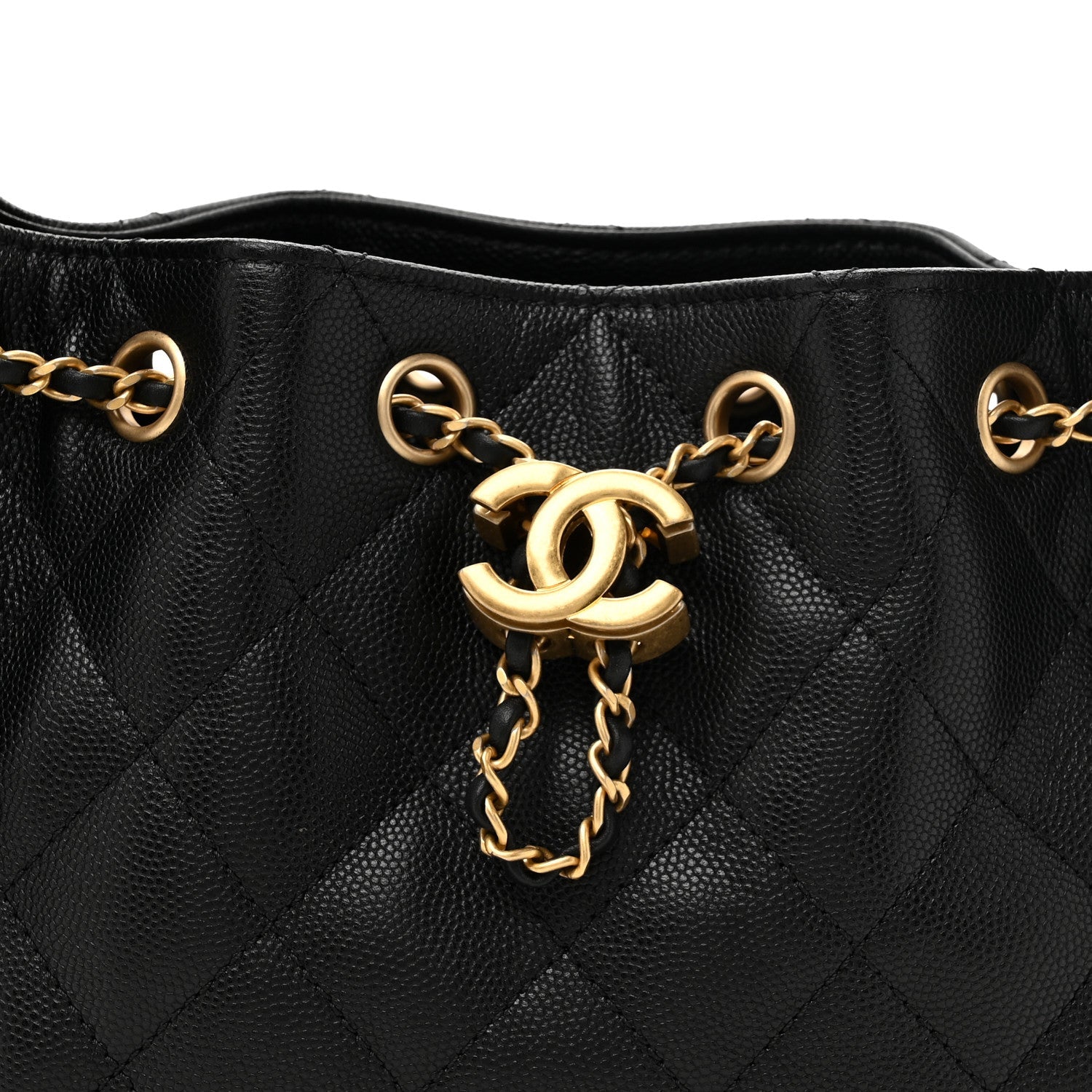 Caviar Quilted Mini Chanel 25 Handbag Black