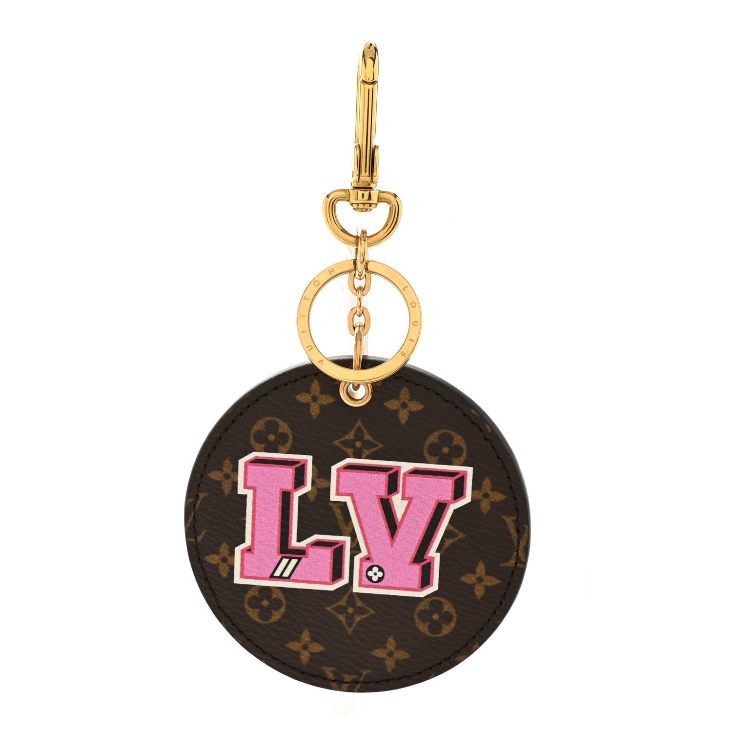 Monogram Stories Bag Charm Key Holder