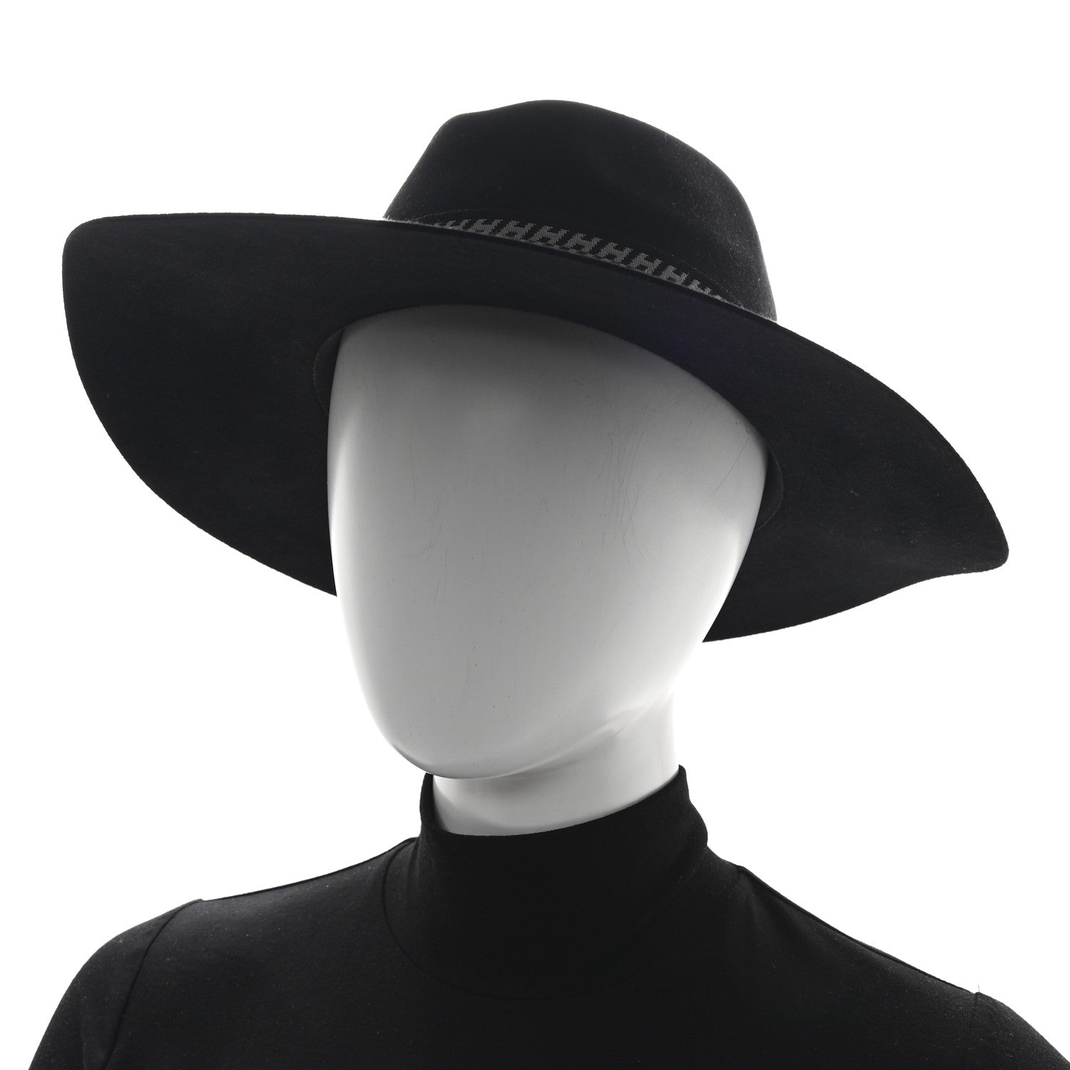 Rabbit Felt Faubourg Hat 59 Black