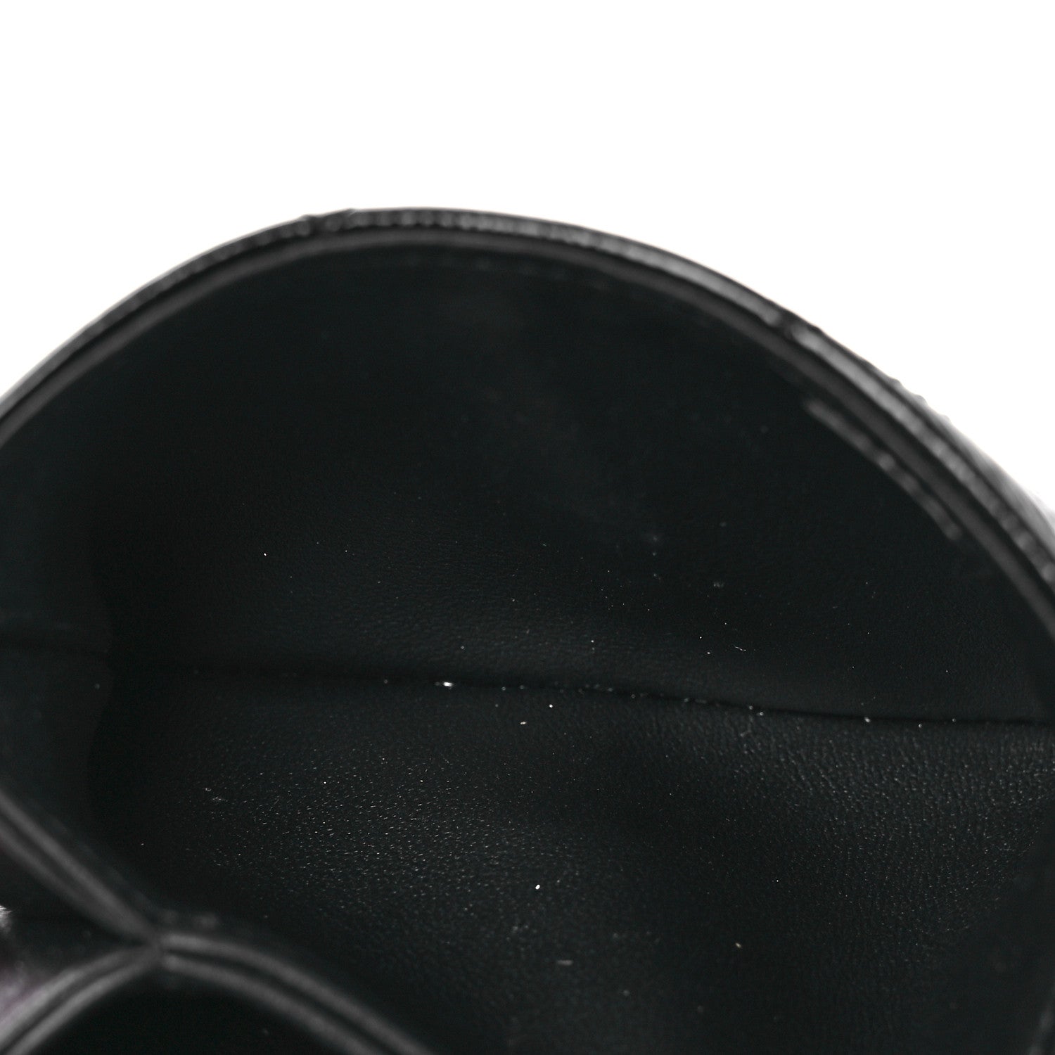 Crumpled Patent Lambskin Quilted Tassel Clutch With Chain Black