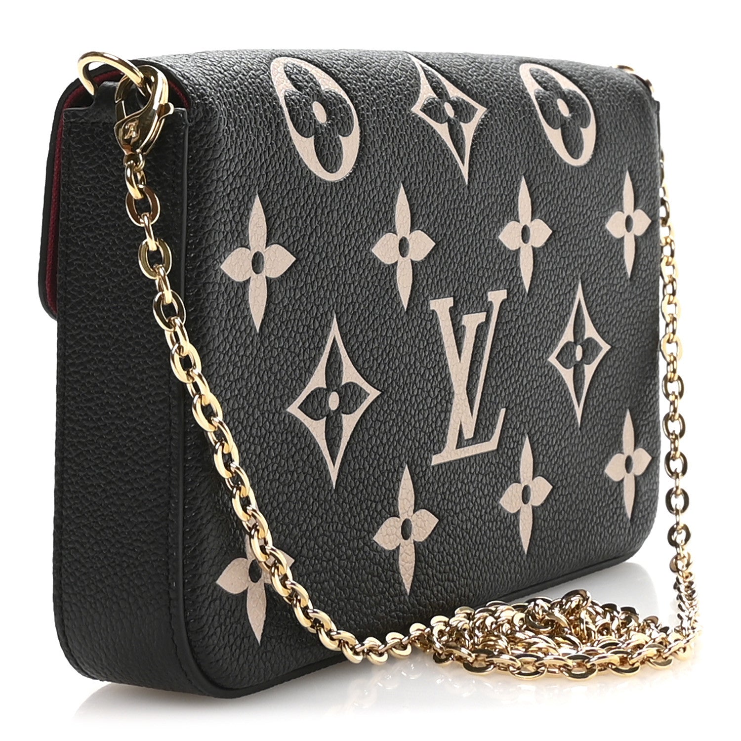 Empreinte Monogram Giant Felicie Pochette Black Beige
