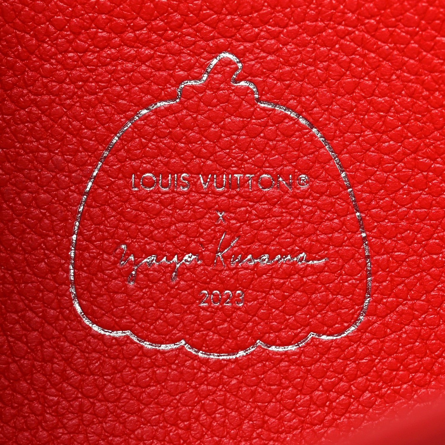 LV X YK Empreinte Dots Sarah Wallet Red White