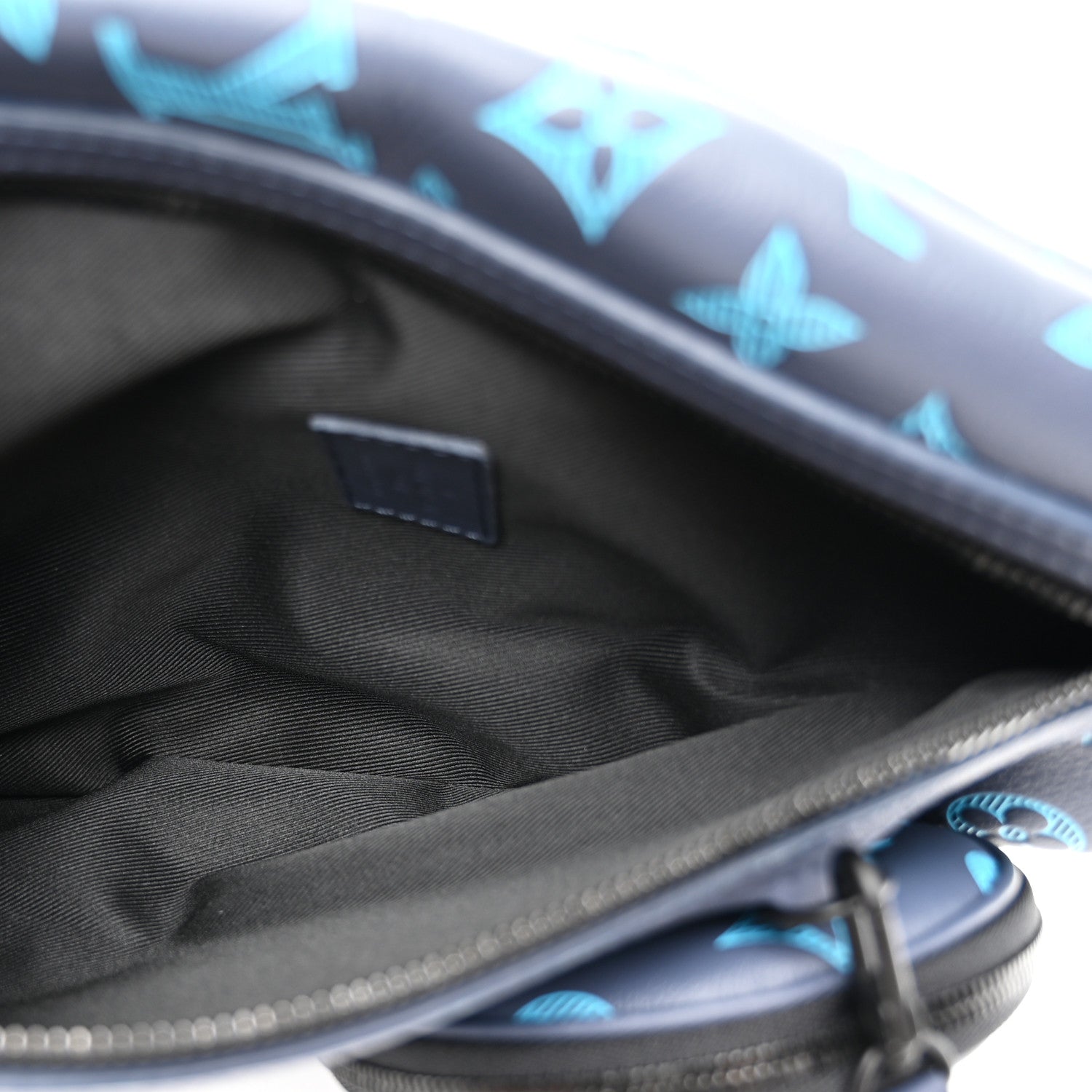 Monogram Shadow Duo Slingbag Navy River Blue