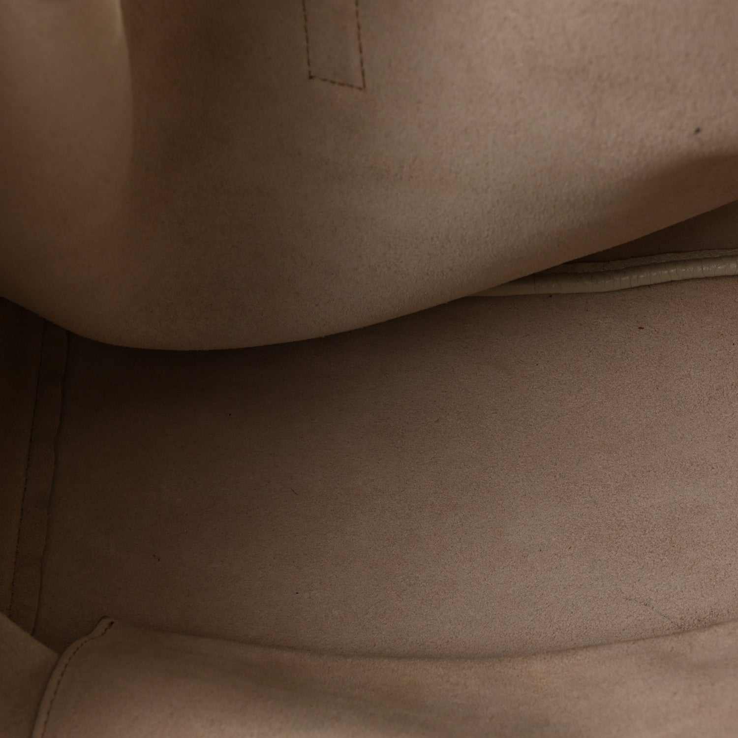Grained Deerskin Bea Tote Blanc Vintage