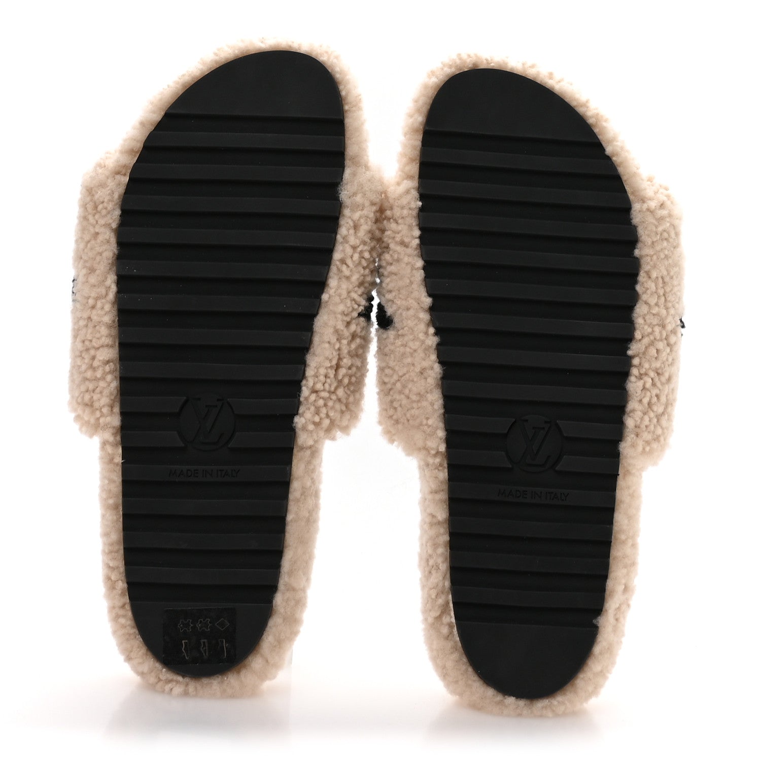 Shearling Bom Dia Flate Mules 39 Beige