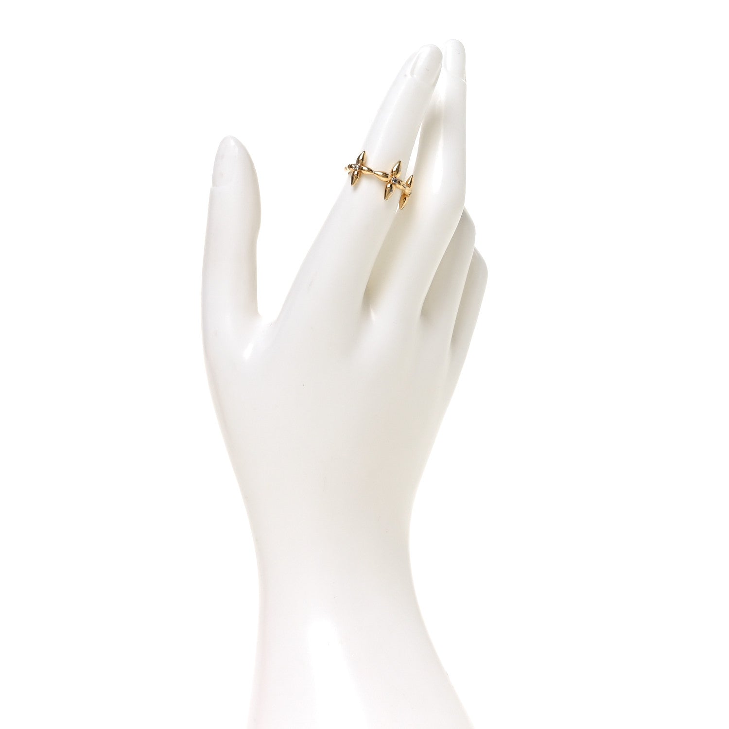 Metal Louisette Signature Ring S Gold
