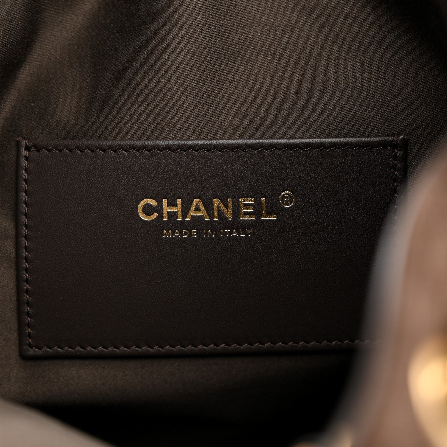 Suede Quilted Medium Chanel 25 Handbag Dark Brown