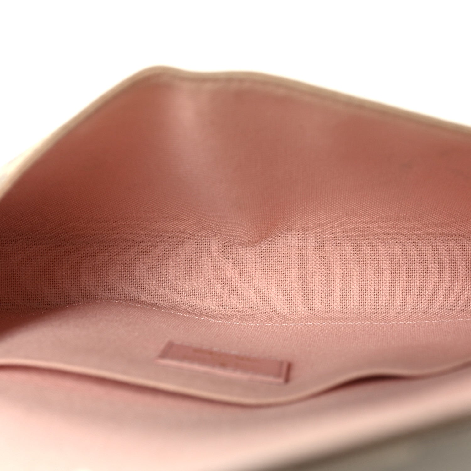 Damier Azur Pochette Felicie Chain Wallet Rose Ballerine