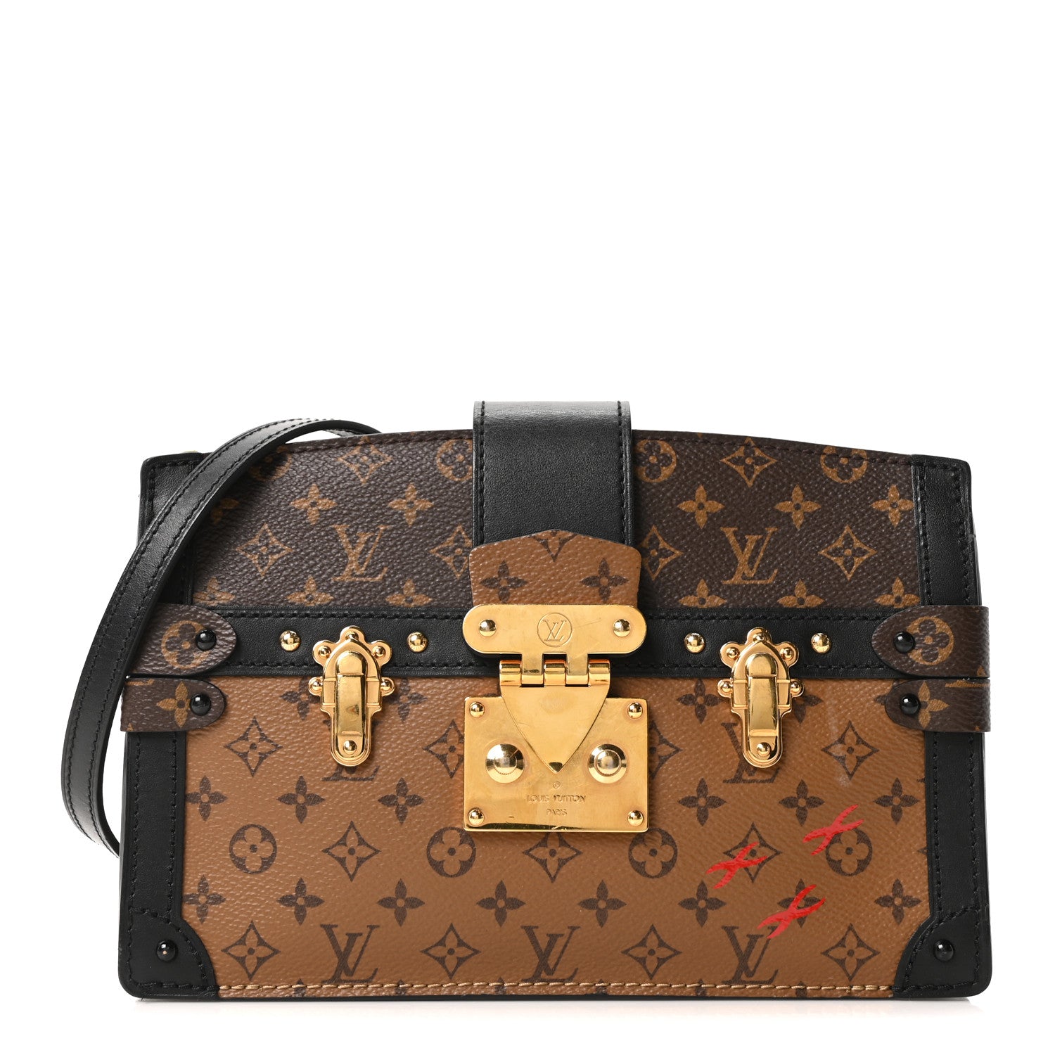 Reverse Monogram Trunk Clutch